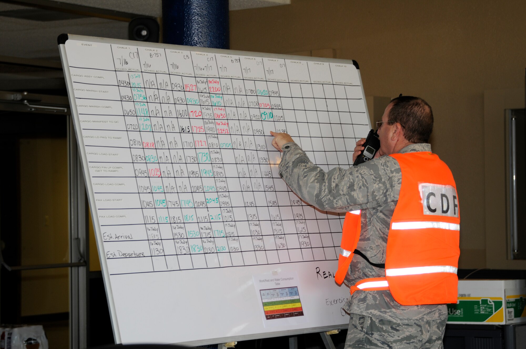 Lt. Col. Rob Dolanski of the 188th Fighter Wing participates in an Air Combat Command Phase I Operational Readiness Inspection. (U.S. Air Force photo by Amn. Hannah Landeros/188th Fighter Wing Public Affairs)
