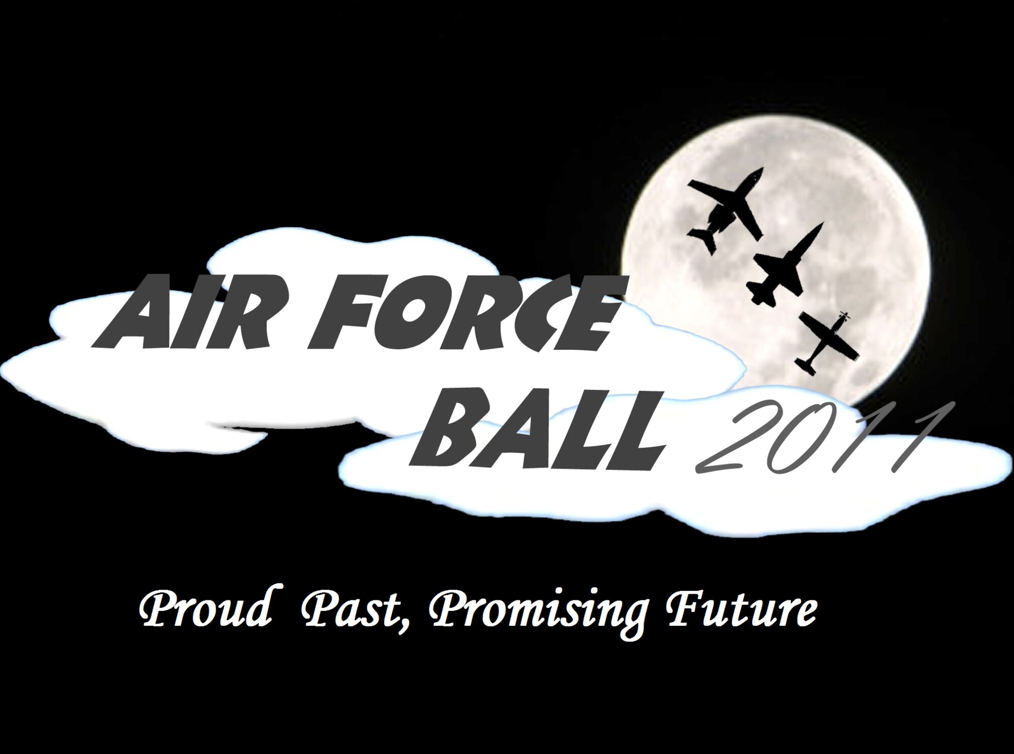 The winning logo and theme selected for the Vance AFB 2011 Air Force Ball scheduled for Sept. 17 at the Oakwood Country Club in Enid, Okla. (Courtesy graphic)