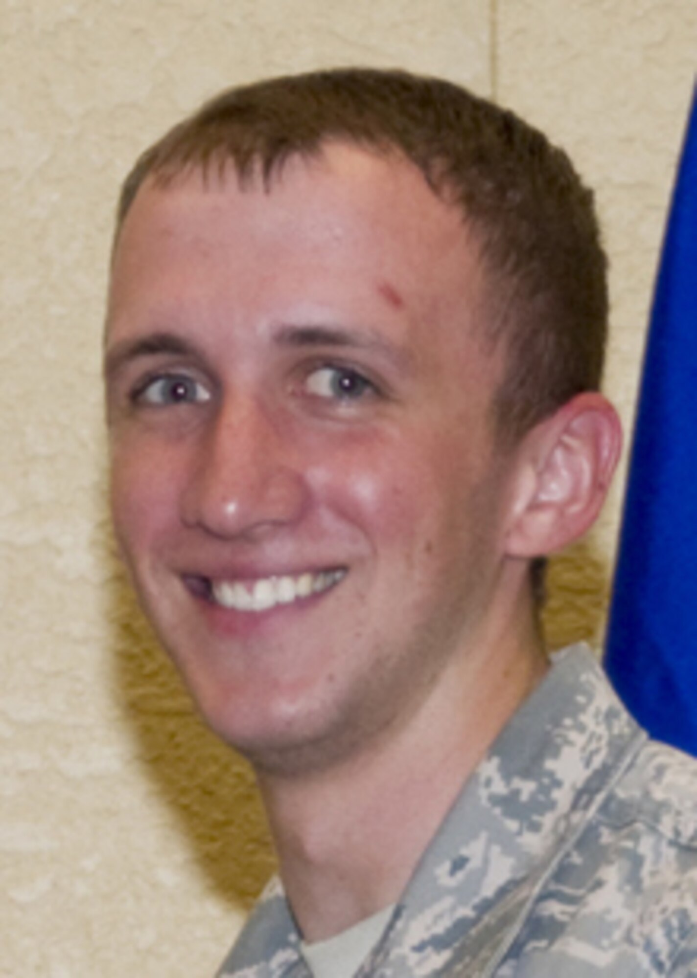 Honor guard Airman — Airman 1st Class Jake Denslow, 81st Logistics Readiness Squadron.  (U.S. Air Force photo by Adam Bond)
