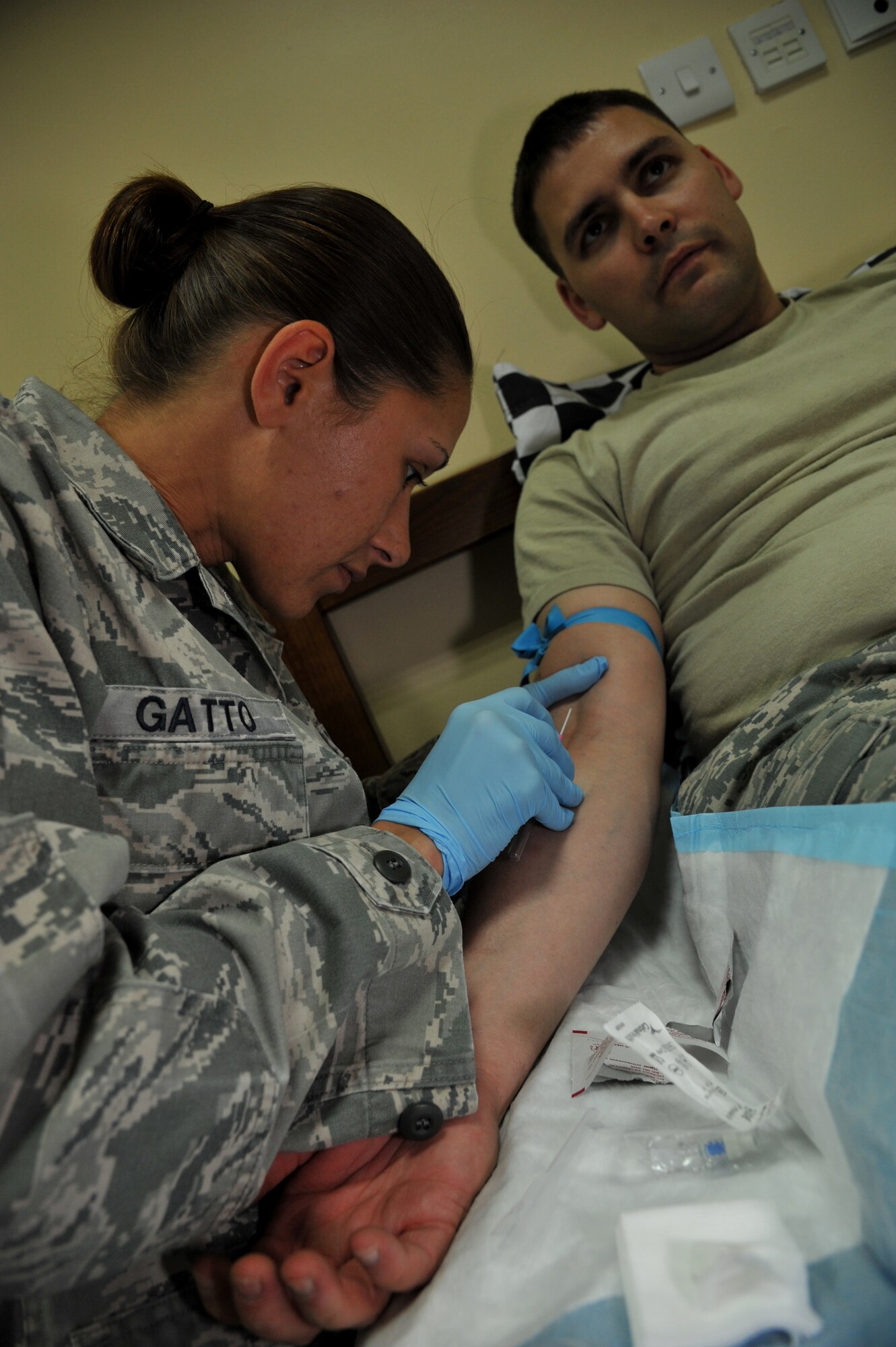 Staff Sgt. Rachel Gatto is deployed from the 88th Medical Group, Wright-Patterson Air Force Base, Ohio. (U.S. Air Force photo by Master Sgt. Carlotta Holley)