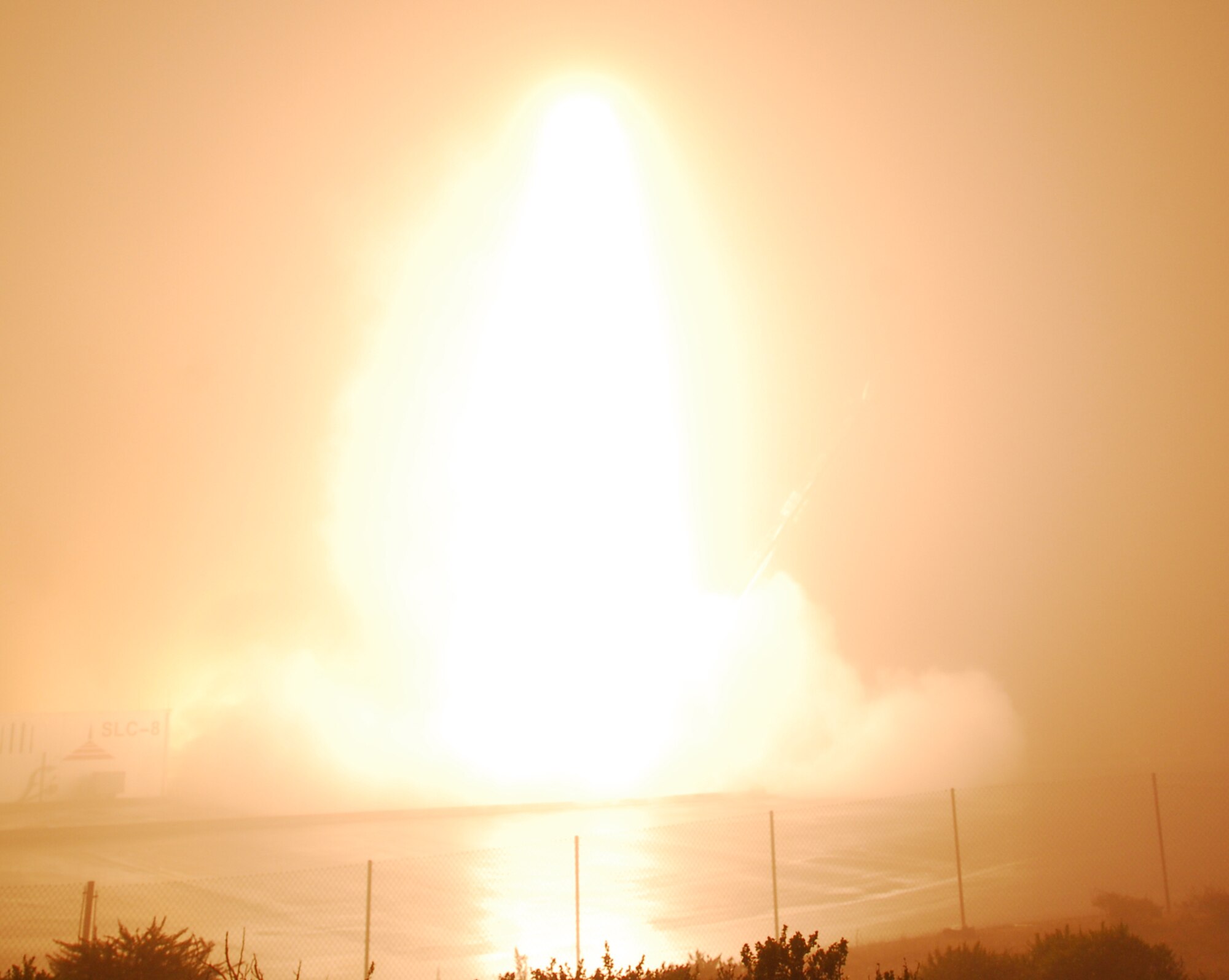 VANDENBERG AIR FORCE BASE, Calif.  -- Team Vandenberg launched a Minotaur IV from Space Launch Complex-8 here at 7:45 a.m. Aug. 11. (U.S. Air Force photo/Dan Liberotti) 
