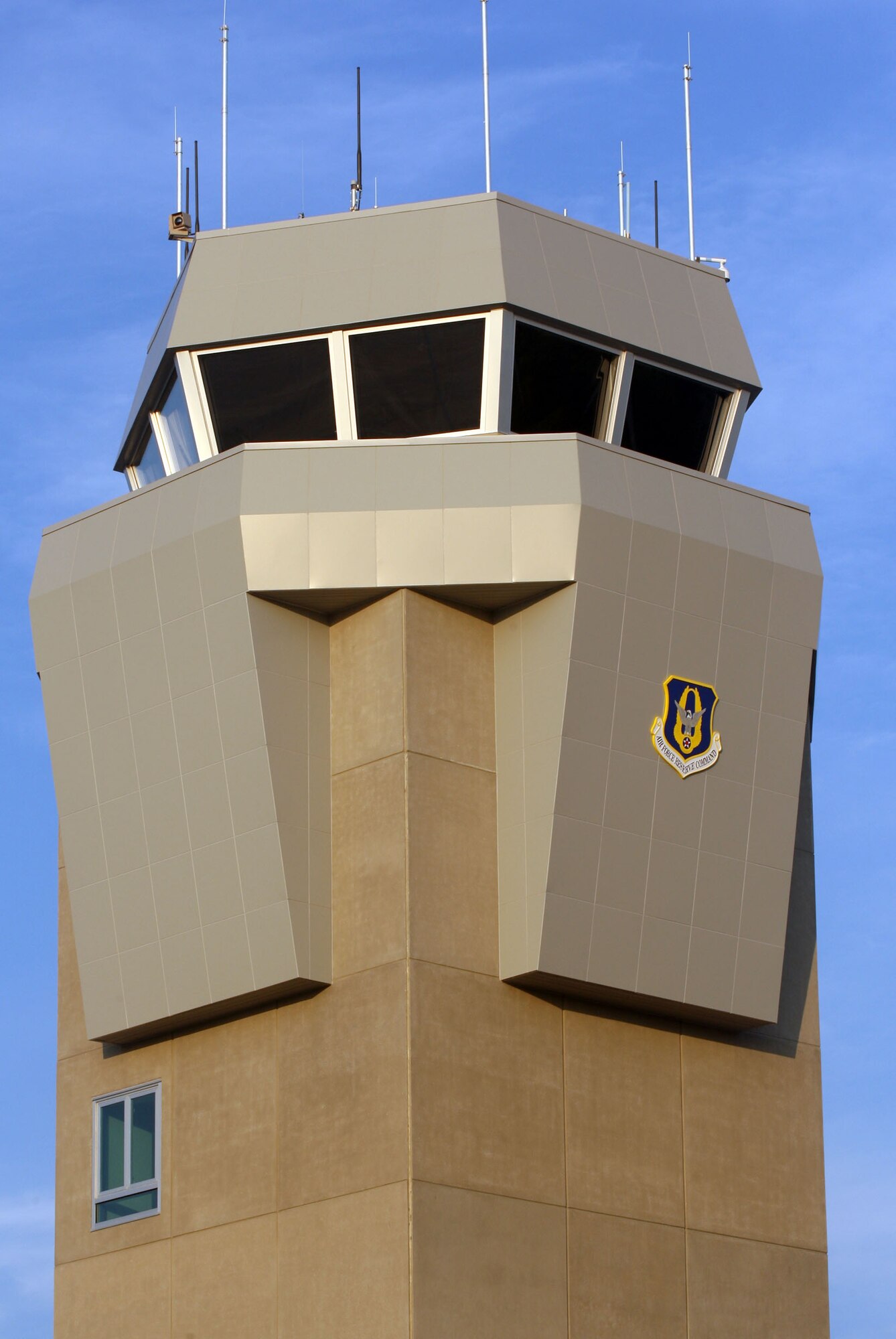 A larger top cab was designed to provide more space for equipment and provide an enhanced capacity for upgrading communication capabilities. The old tower, built in the 1950s, underwent small renovations on the top cab in the 1980s. The new tower began operations August 1. (U.S. Air Force photo/Don Peek)