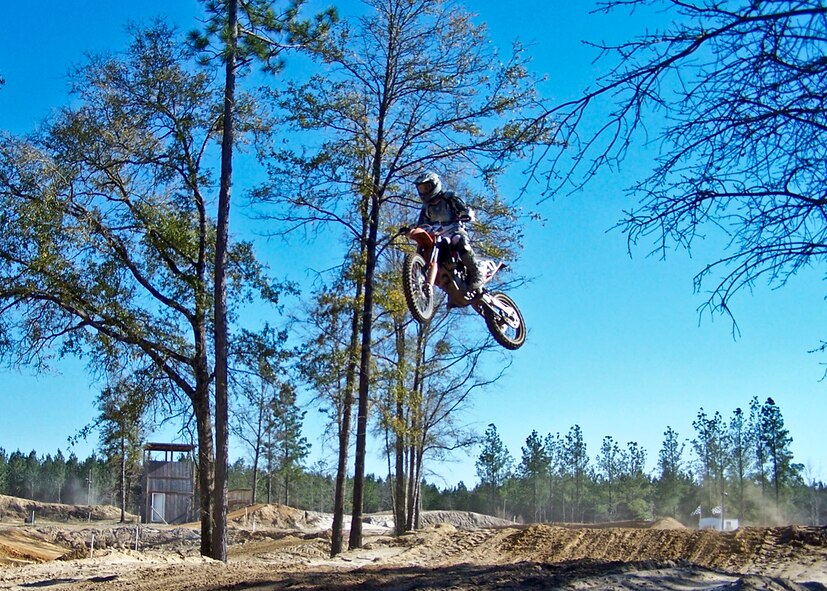 A day on the dirt bikes went off-course.  Charles Listak, of the 53rd Test Management Group, and his family were wrapping up a day at the dirt bike track when his son was injured in an accident.  His son ended up with both arms in casts.  (Courtesy photo)