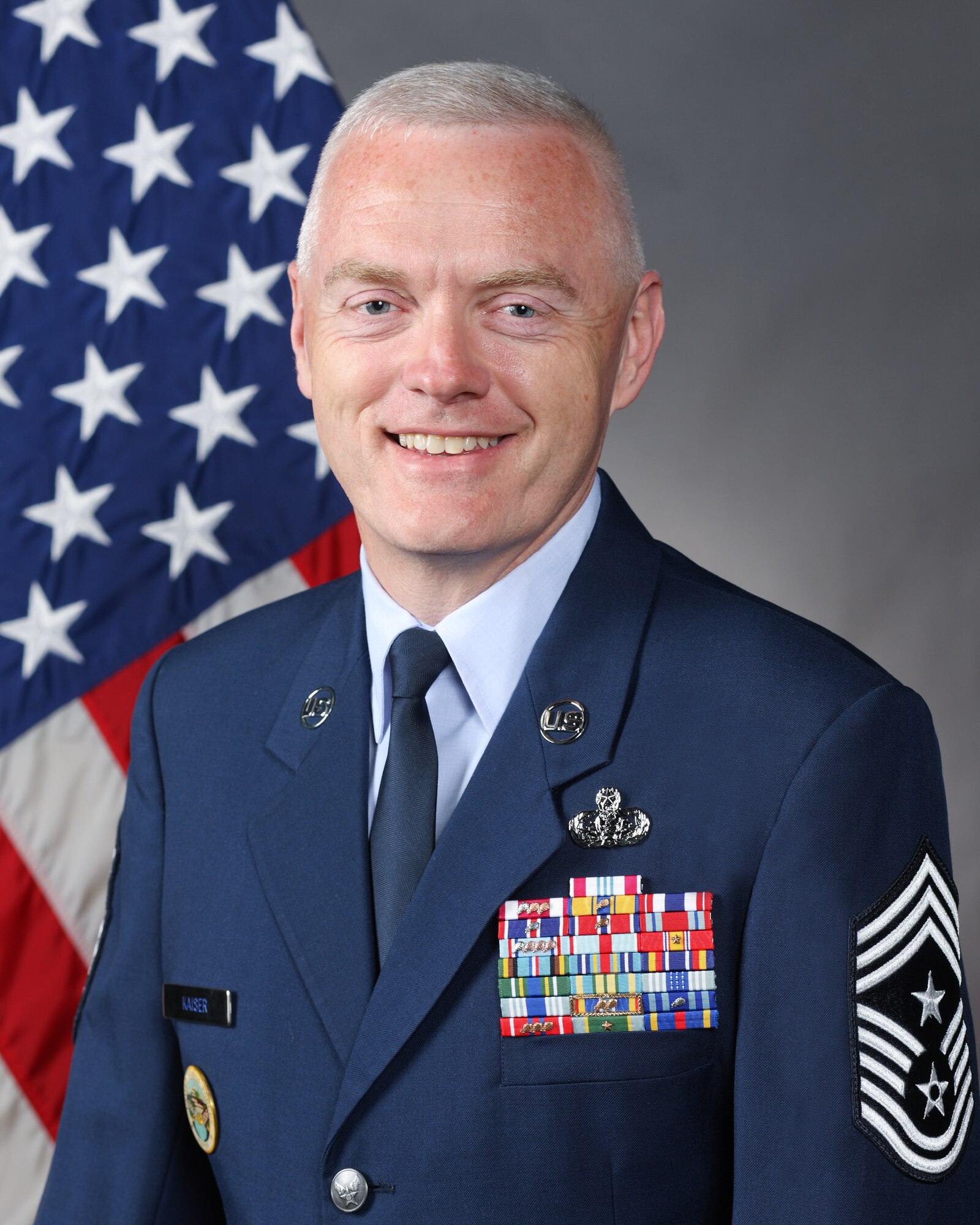 Chief Master Sgt. Andy Kaiser is the command chief master sergeant for Air Mobility Command at Scott Air Force Base, Ill. (U.S. Air Force Photo)