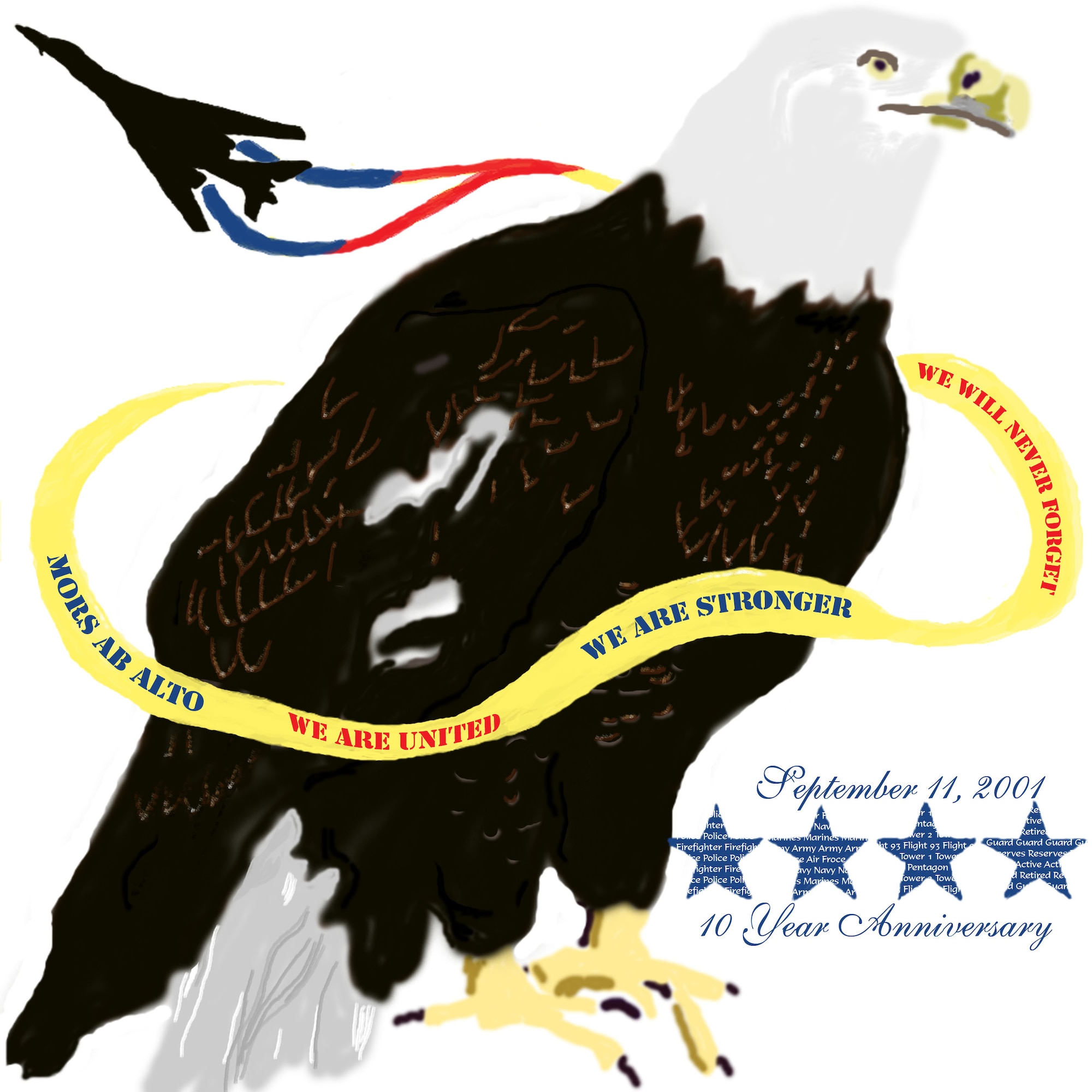 Entry 14 Nose Art submitted byJessica Henderson, 7th Equipment Maintenance Squadron. 
.
