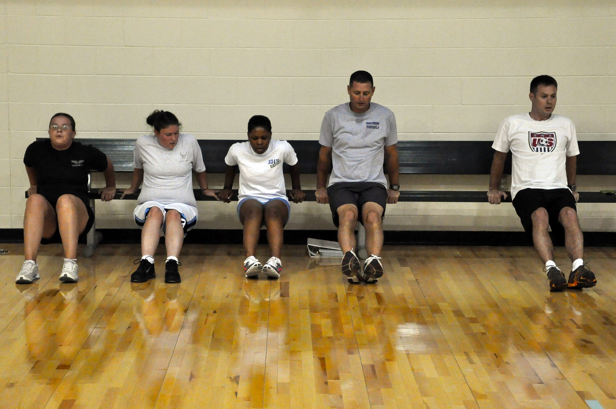 LAUGHLIN AIR FORCE BASE, Texas – Laughlin Airmen participate in a new physical conditioning program here Aug. 11 called XLers Fighting to be Fit. The program is run by senior NCOs and was designed to improve physical training test scores while building a healthy force enabling Airmen to meet the wing’s mission statement of deploying mission-ready Airmen. (U.S. Air Force photo by Senior Airman Scott Saldukas)
