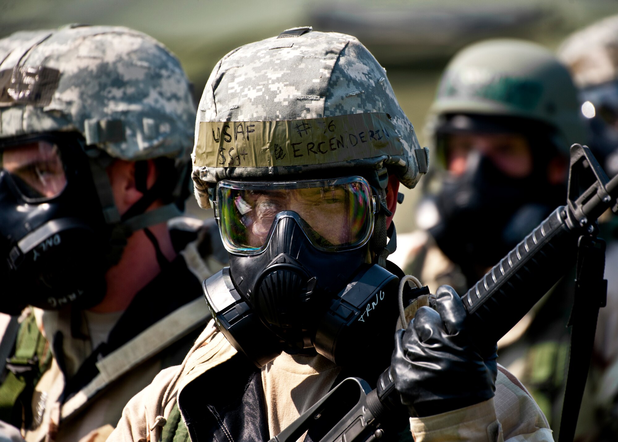 Staff Sgt. Derin Ercen, of the 46th Operations Support Squadron, was a participant in the Phase II exercise at Eglin Air Force Base, Fla., Aug. 12.  (U.S. Air Force photo/Samuel King Jr.)