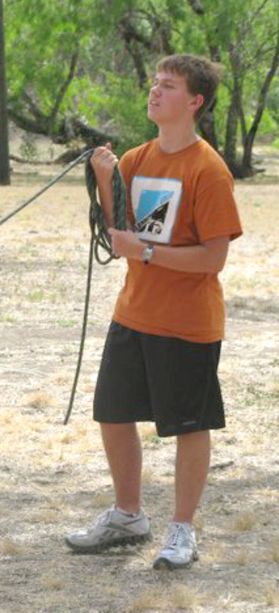 Marshall Downing,15, a sophomore at Biloxi High School, was one of more than 80 teens at last month’s Air Force Teen Leadership Camp July 10-15.  Marshall is the son of Vicki and Col. Glen Downing, 81st Training Wing vice commander.  (Courtesy photo)