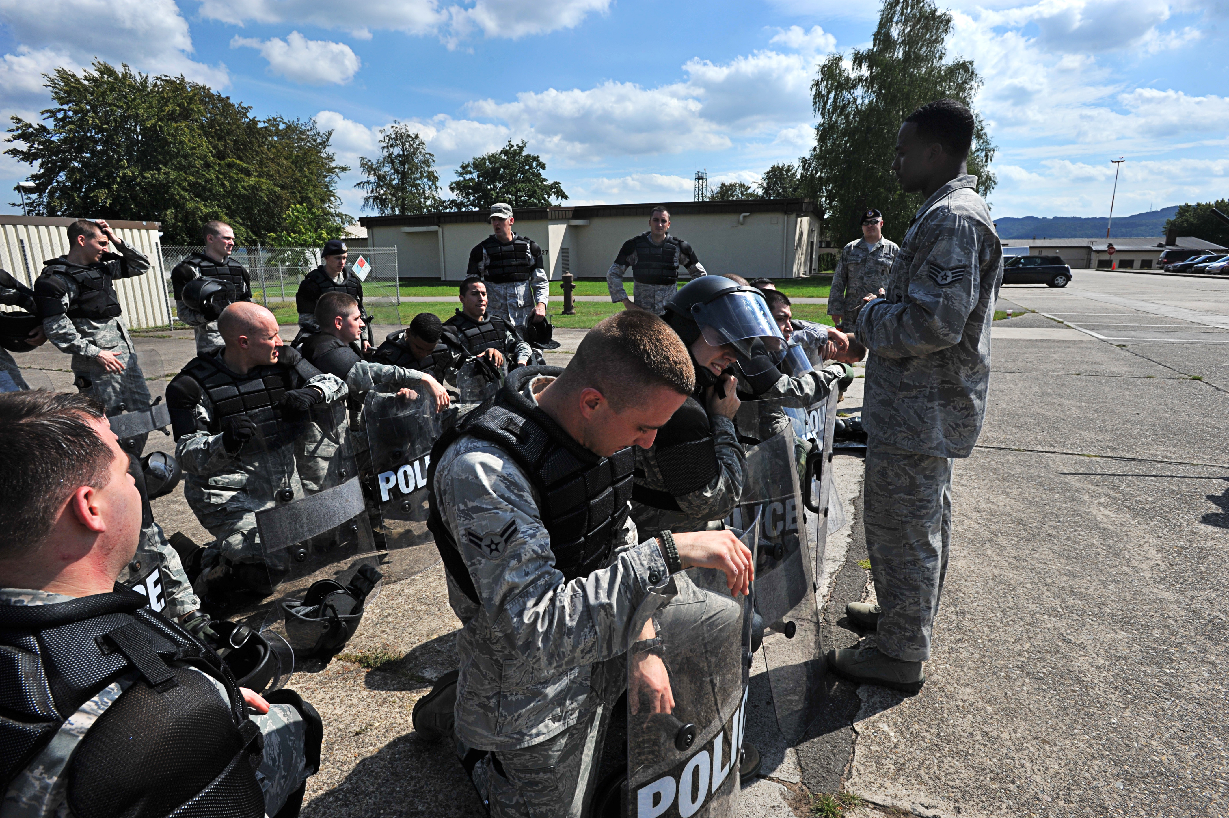 Security forces knock out riot training > U.S. Air Forces in Europe ...