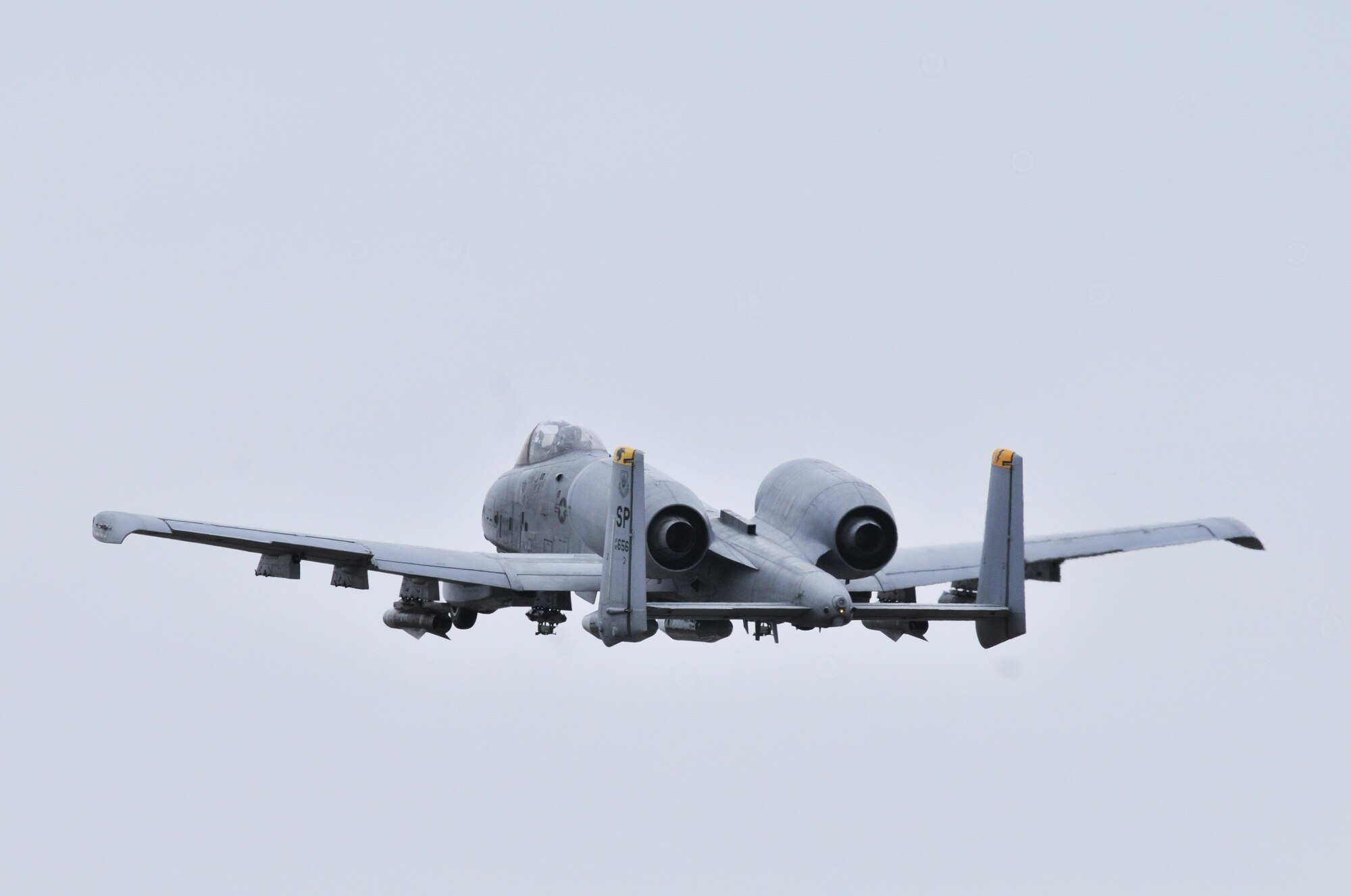 ROYAL AIR FORCE LAKENHEATH, England -- An A-10 Thunderbolt II from the 81st Fighter Squadron, Spangdahlem Air Base, Germany, takes off from RAF Lakenheath, Aug. 17, 2011. The A-10s were at Lakenheath in support of a U.K.-led exercise. The A-10 is a highly accurate weapons-delivery platform and has excellent maneuverability at low air speeds and altitude. (U.S. Air Force photo/Senior Airman Lausanne Morgan)