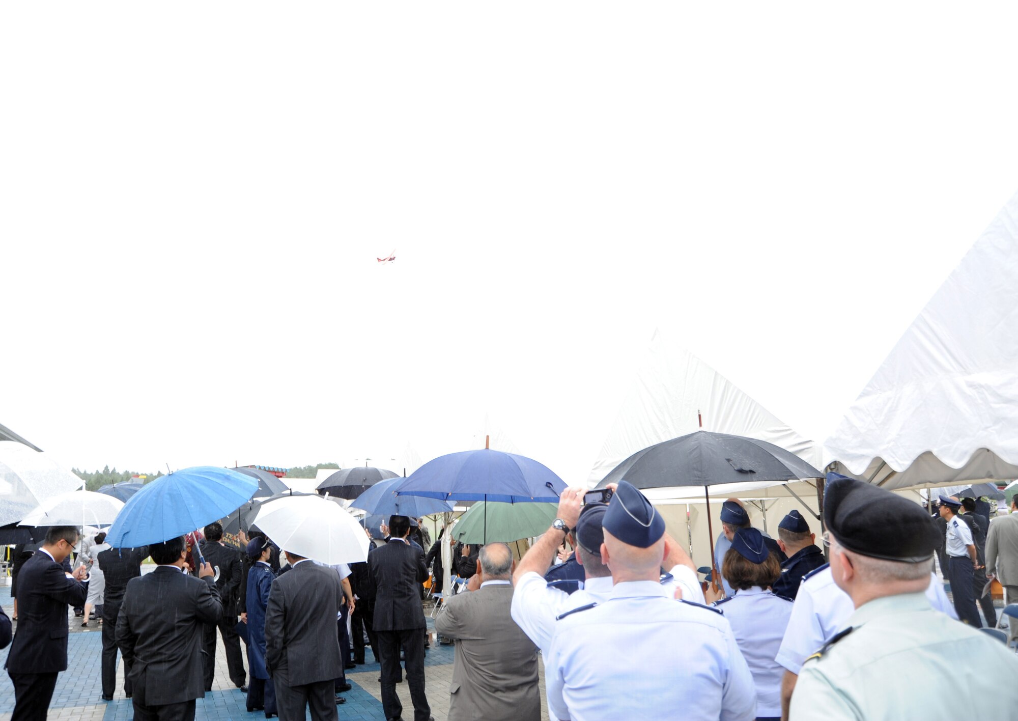 MISAWA, Japan (Aug. 18, 2011) - A replica of Miss Veedol flies over the Misawa Air Museum during a demonstration flight in celebration of the 80th anniversary of the first nonstop transpacific flight.  Miss Veedol, a 1931 Bellanca Skyrocket J-400, departing from Misawa and landing in East Wenatchee Wash., was the first aircraft to fly across the Pacific Ocean nonstop. (U.S. Navy photo by Mass Communication Specialist 1st Class Matthew M. Bradley/Released)