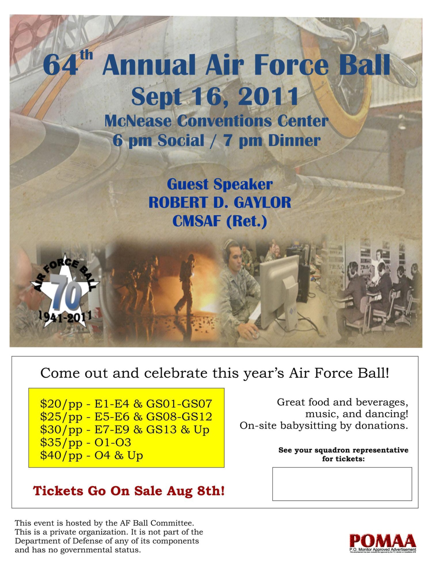 64th Annual Air Force Ball set for Sept. 16 > Goodfellow Air Force Base