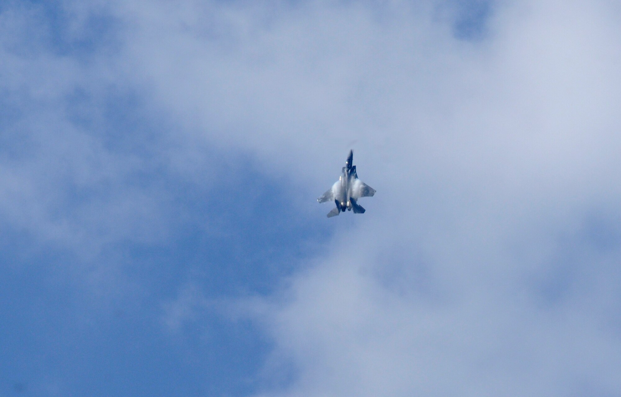 ZHUKOVSKY AIR FIELD, Russia – The F-15E Strike Eagle Demonstration Team from Seymour Johnson Air Force Base, N.C., shows the capabilities of an F-15E at the Moscow International Aviation and Space Salon, or MAKS 2011, here Aug. 19.  MAKS is one of the premier events of its type in the world and Department of Defense participation demonstrates the United States commitment to international security, promotes international cooperation, and contributes to U.S. foreign policy objectives.  The U.S. Air Force has a KC-10 Extender, two F-16C Fighting Falcons, two A-10 Thunderbolt II, one F-15E Strike Eagle, one B-52 Stratotanker, C-130J Super Hercules and C-5M Galaxy statics for the show. (U.S. Air Force photo/Master Sgt. Kelley J. Stewart)