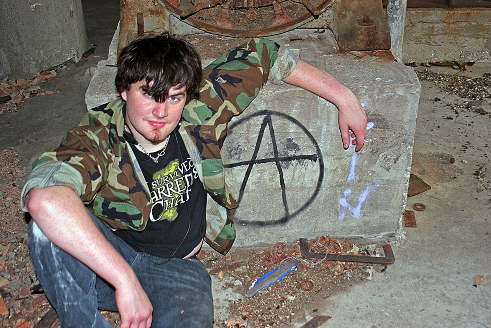 Devin Kunich poses next to a block of concrete in this photo, taken near Chicago by his friend, Chris Allen, on July 3, 2009. Kunich was killed by a distracted driver after midnight on Aug. 8, 2011, while bicycling home from the Bristol, Wis., Renaissance Faire. (courtesy photo/Chris Allen)