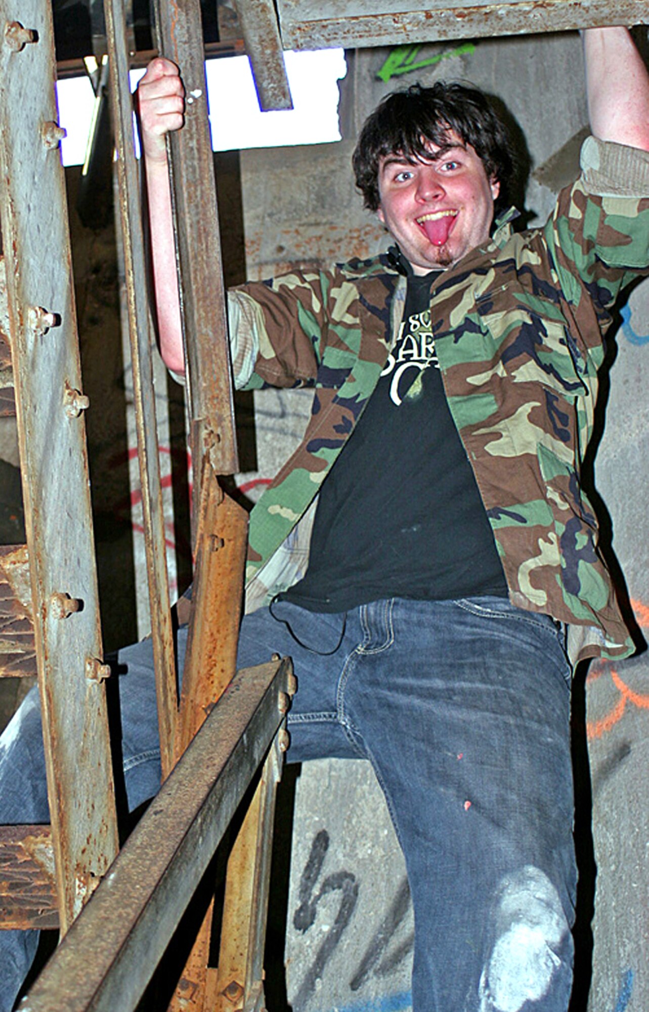 Devin Kunich poses for a photo in a grain silo south of Chicago on July 3, 2009. Kunich was killed by a distracted driver after midnight on Aug. 8, 2011, while bicycling home from the Bristol, Wis., Renaissance Faire. (courtesy photo/Chris Allen)