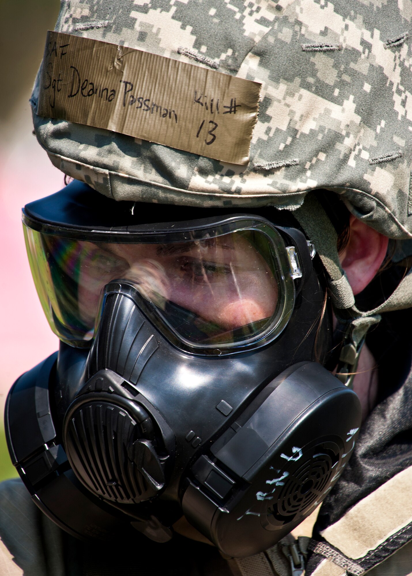 Tech. Sgt. Deanna Passman, of the 96th Communications Squadron, was a participant in the Eglin Air Force Base, Fla., Phase II exercise.  (U.S. Air Force photo/Samuel King Jr.)
