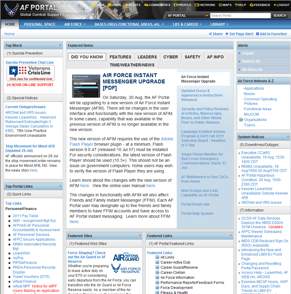 Web Savvy Effectively Using Air Force Portal Joint Base