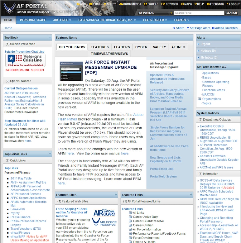 air force portal vmpf