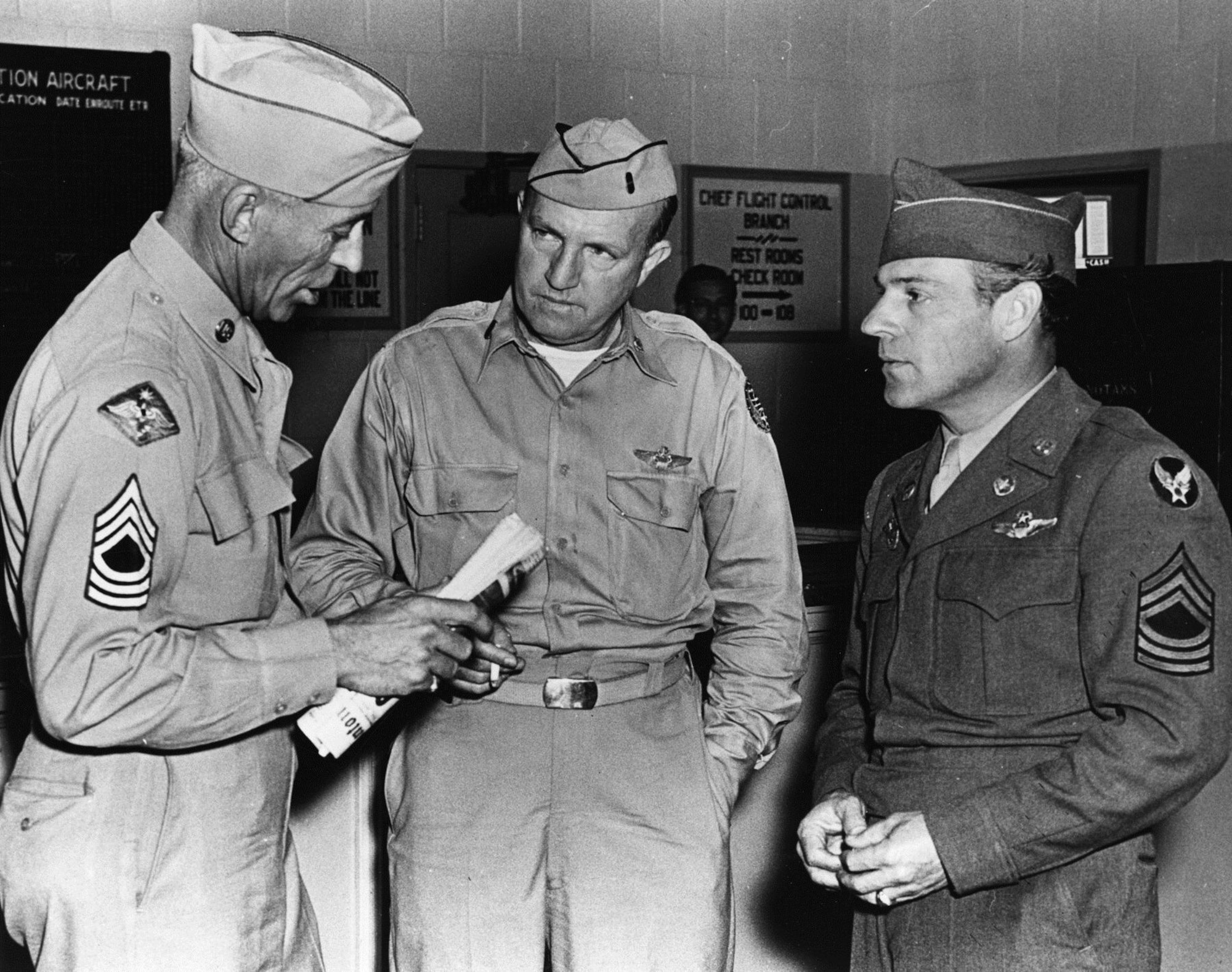 The last USAF enlisted pilots. (U.S. Air Force photo)