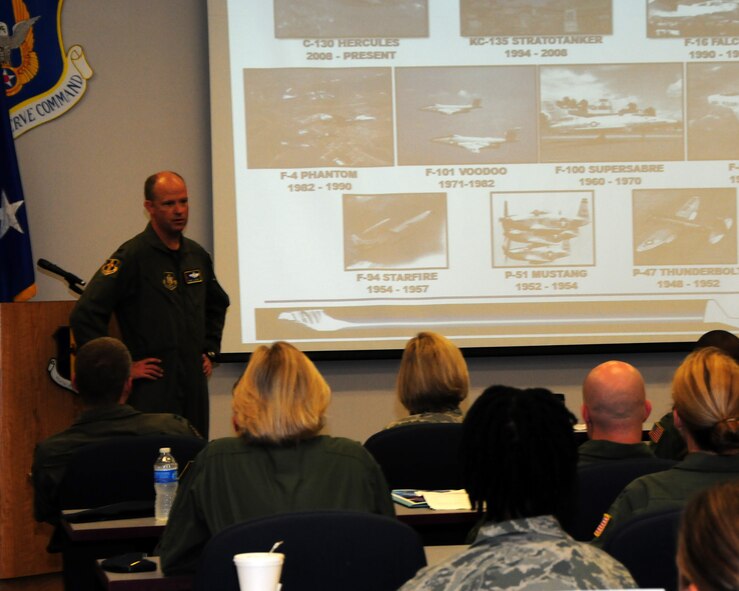 The Junior Officer Leadership Development Seminar being conducted at the Niagara Falls Air Reserve Station, Niagara Falls, N.Y.  The seminar was held from 18-21 August, 2011 with various topics, briefings and exercises conducted to prepare junior Air Force Reserve Officers for upward career progression. (U.S. Air Force photo by Peter Borys)