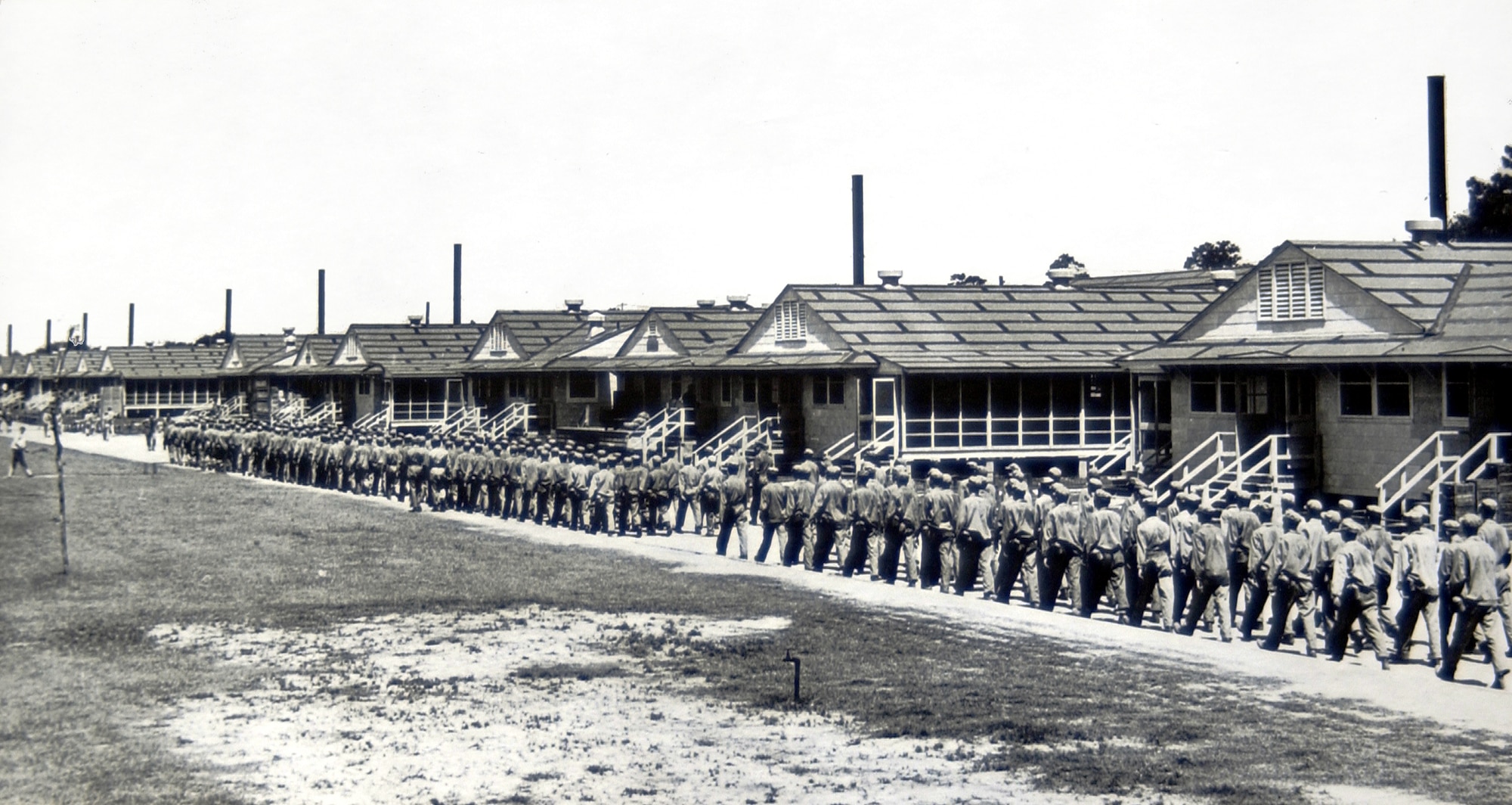 Mess Hall Row, 1943.  (Photo courtesy of 81st Training Wing History Office)