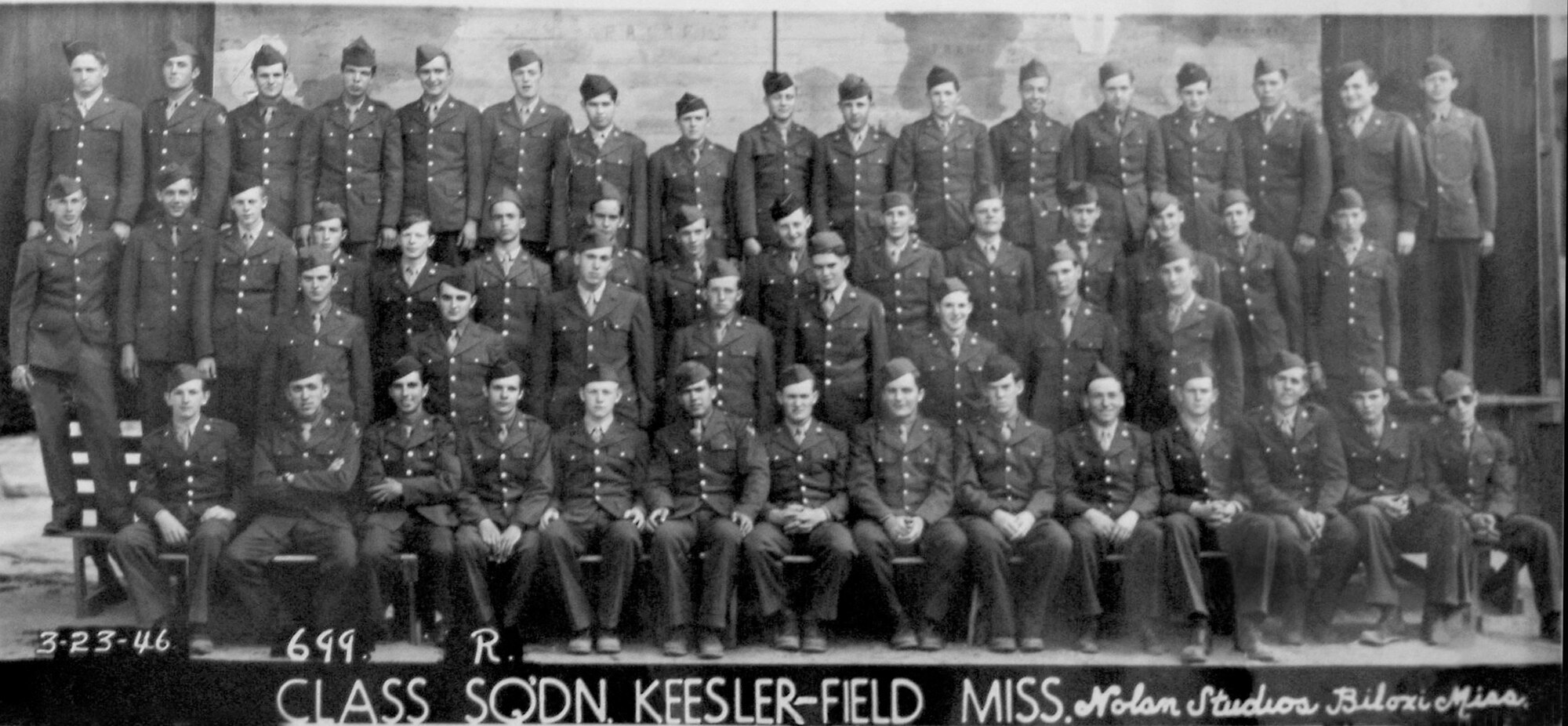 46th Squadron class photo, 1946.  (Photo courtesy of 81st Training Wing History Office)