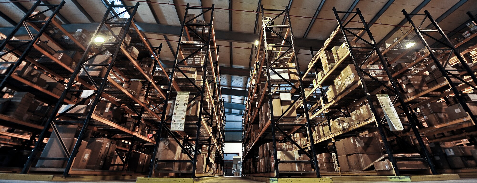 The 379th Expeditionary Logistics Readiness Squadron's Consolidated Aircraft Parts Store houses more than 350,000 items. The total value of the CAPS inventory is approximately $175 million and items range from aircraft tires to lugnuts. (U.S. Air Force photo/Senior Airman Paul Labbe)
