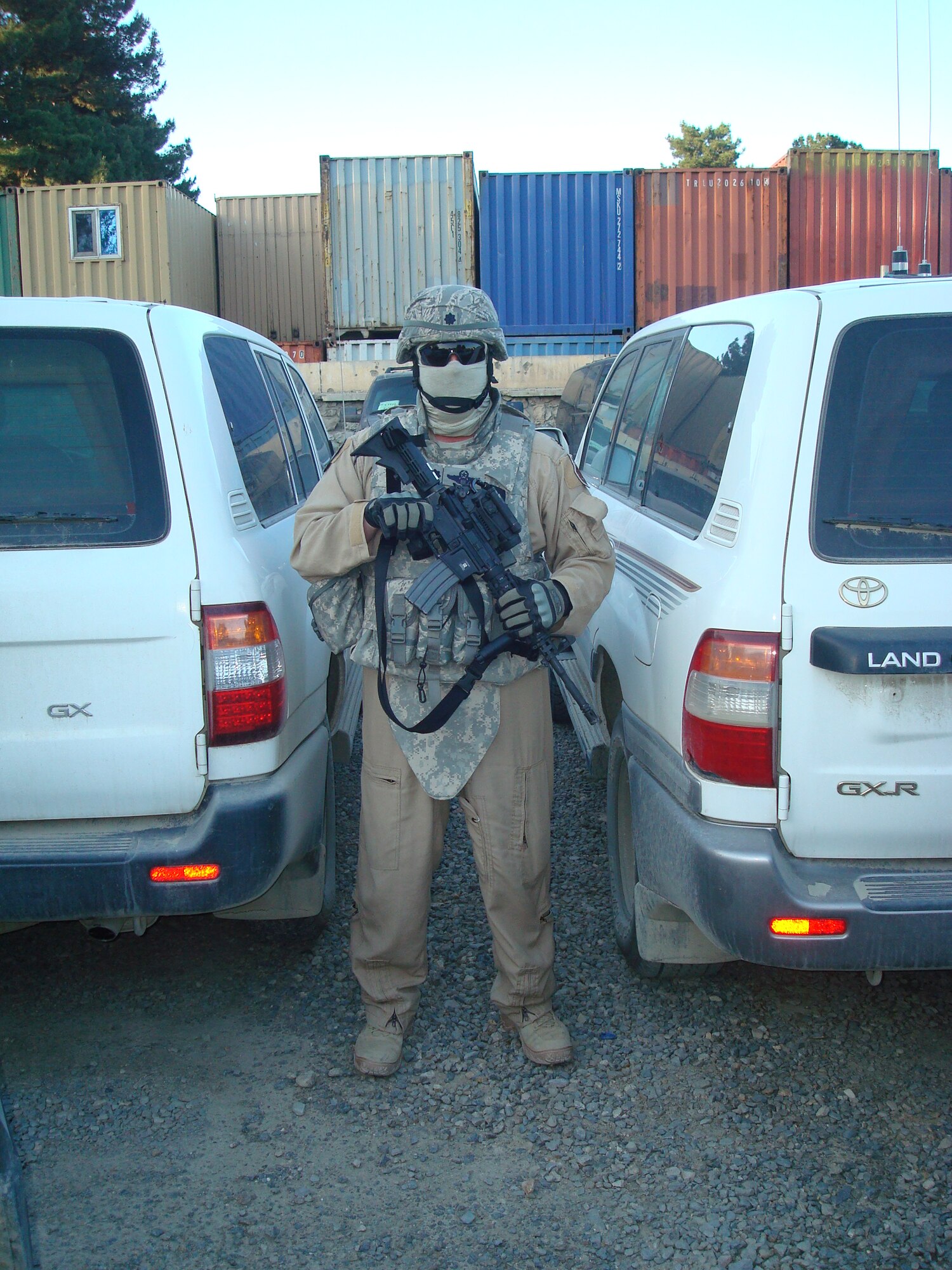 Lt. Col. Wayne McCaskill pictured in Afghanistan May 14. He received a Bronze Star for his efforts in support of Operation Enduring Freedom. (Courtesy photo) 