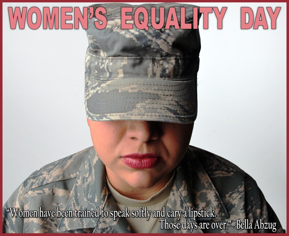 On Aug 26 Mountain Home Air Force Base will recognize 91 years of women exercising the right to vote. Gunfighters are encouraged to acknowledge the differences in current and past equalities. (U.S. Air Force photo by Senior Airman Debbie Lockhart)