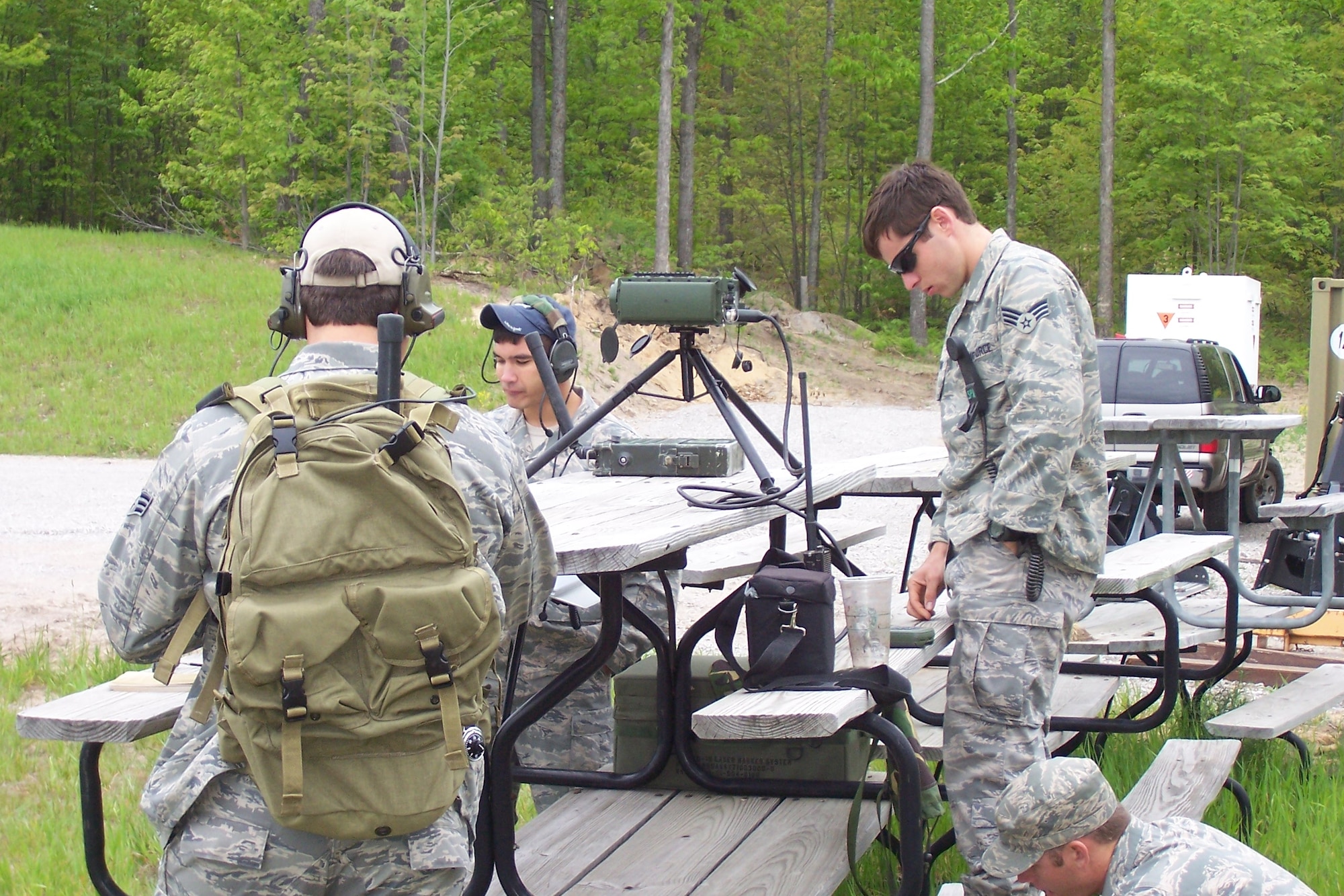 Joint Terminal Attack Controllers engage in training exercises at Grayling Air Gunnery Range.