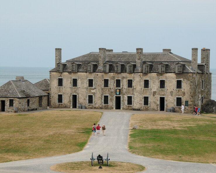 Junior Air Force Reserve Officers touring Fort Niagara, Youngstown N.Y. as part of the Junior Officer Leadership Development Seminar held 18-21 August 2011.  The seminar included briefings by senior officers and exercises that will help the junior officers with the career progression. (Air Force photo by Peter Borys)