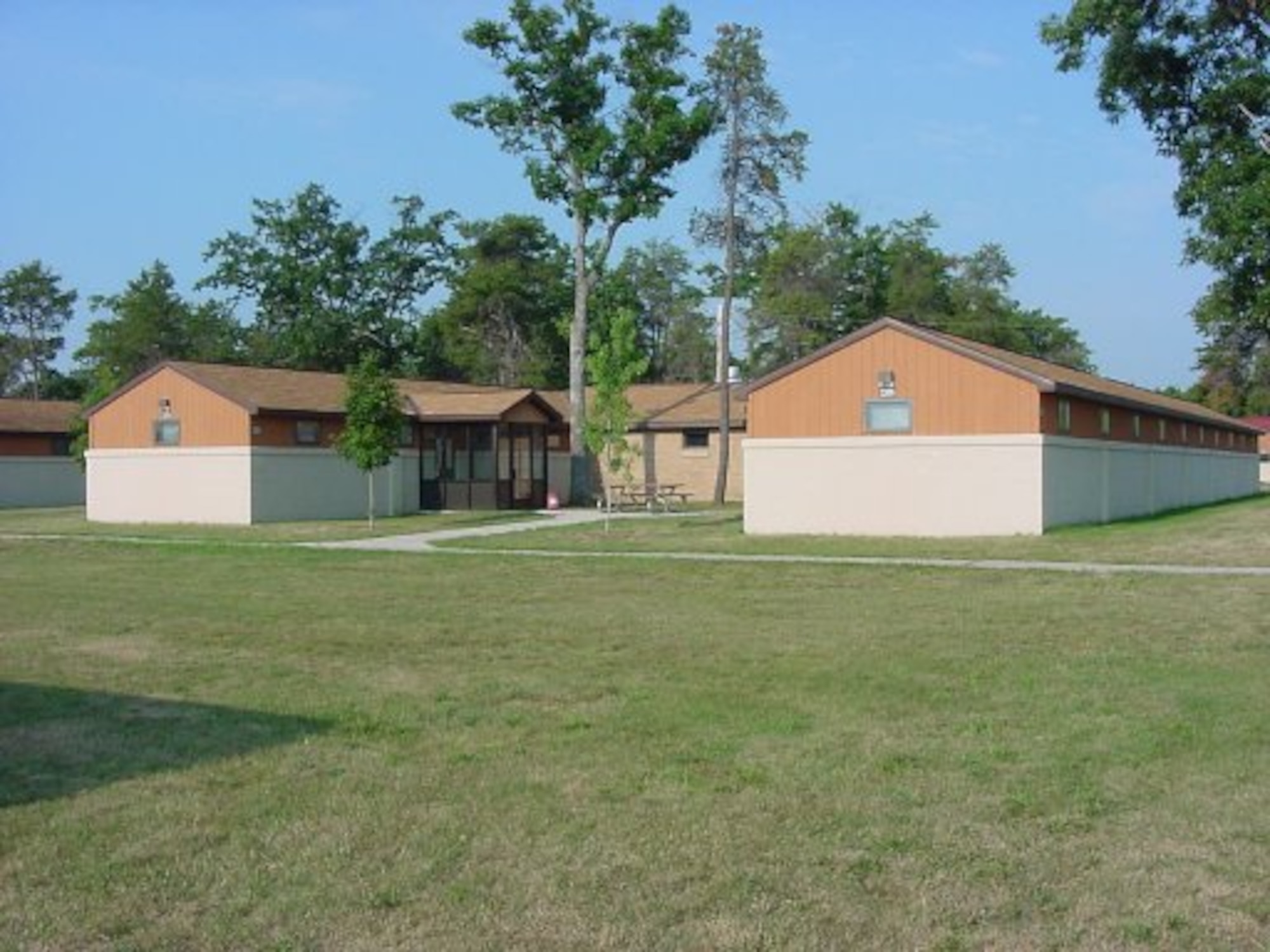 The Alpena CRTC barracks feature 2-man rooms with a refrigerator, television, desk and wardrobes.  The restrooms feature multiple showers, stalls and sinks.  There is a day-room available with a refrigerator, microwave, television, iron, ironing board and comfortable seating.