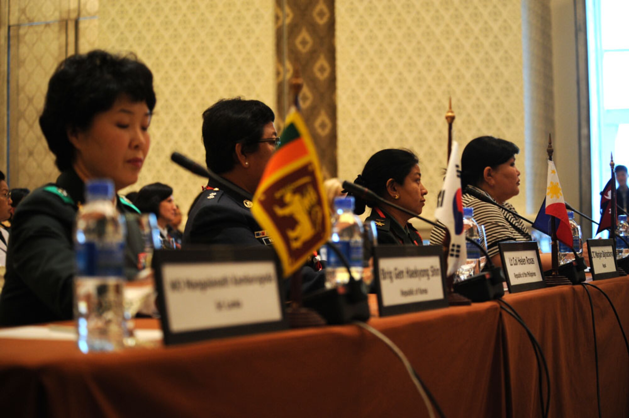 Members of the military nursing community in the Pacific religion gathered at the Pullman King Power Hotel in Bangkok Thailand on Aug. 1 for the start of the five-day 2011 Asia Pacific Military Nursing Symposium, which is sponsored by Pacific Command and executed under the direction of 13th Air Force.
This is the fifth year of the symposium, which started at Hickam Air force Base in 2007, and the first time that Thailand has hosted the event.
More than 12 countries from the Asia-Pacific region have come together to build on relationships by exchanging information and techniques with one another. (U.S.  Air Force photo/Master Sgt. Cohen A. Young)
