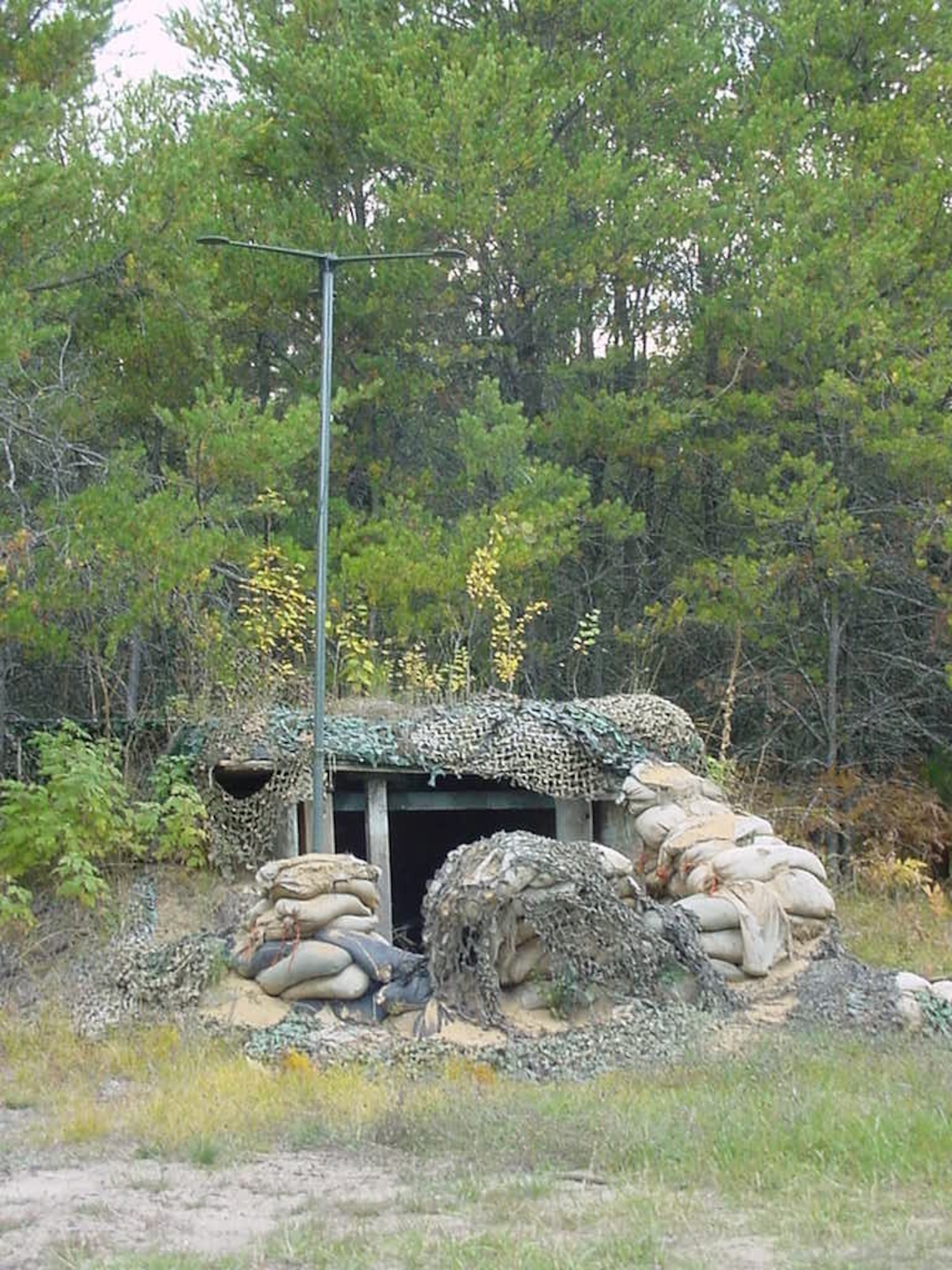 Training area within the Air Base Ground Defense Area on the Alpena CRTC.