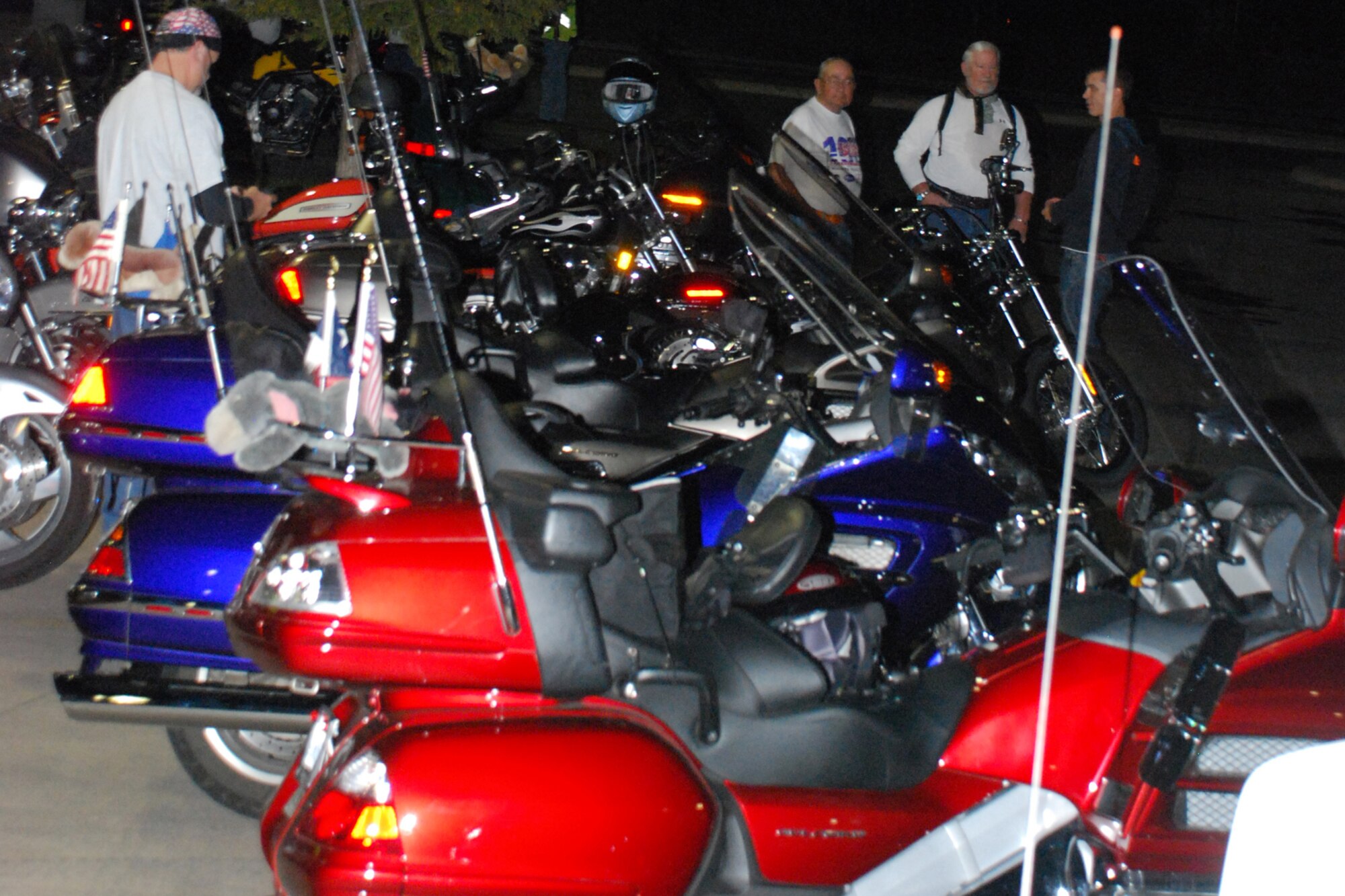 A team of 61 motorcycle riders under the direction of Sheppard Air Force Base?s Lawrence Brown joined the Hotter?N Hell Hundred race as escorts for the bike racers Aug. 27. They provided an envelope of safety for the 25 mi, 100 km and 100 mi races.