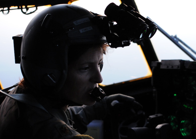 Maj. Leslie Hadley is a pilot for 711th Special Operations Squadron on Duke Field, Fla. Hadley came to Duke Field approximately three years ago where pilots specialize in performing covert missions into denied airspace using low level, terrain-following tactics in all weather conditions. The 711th SOS, part of the 919th Special Operations Wing, conducts flight training missions five days a week to maintain currency on all of their readiness requirements. (U.S. Air Force photo/Tech. Sgt. Cheryl Foster)