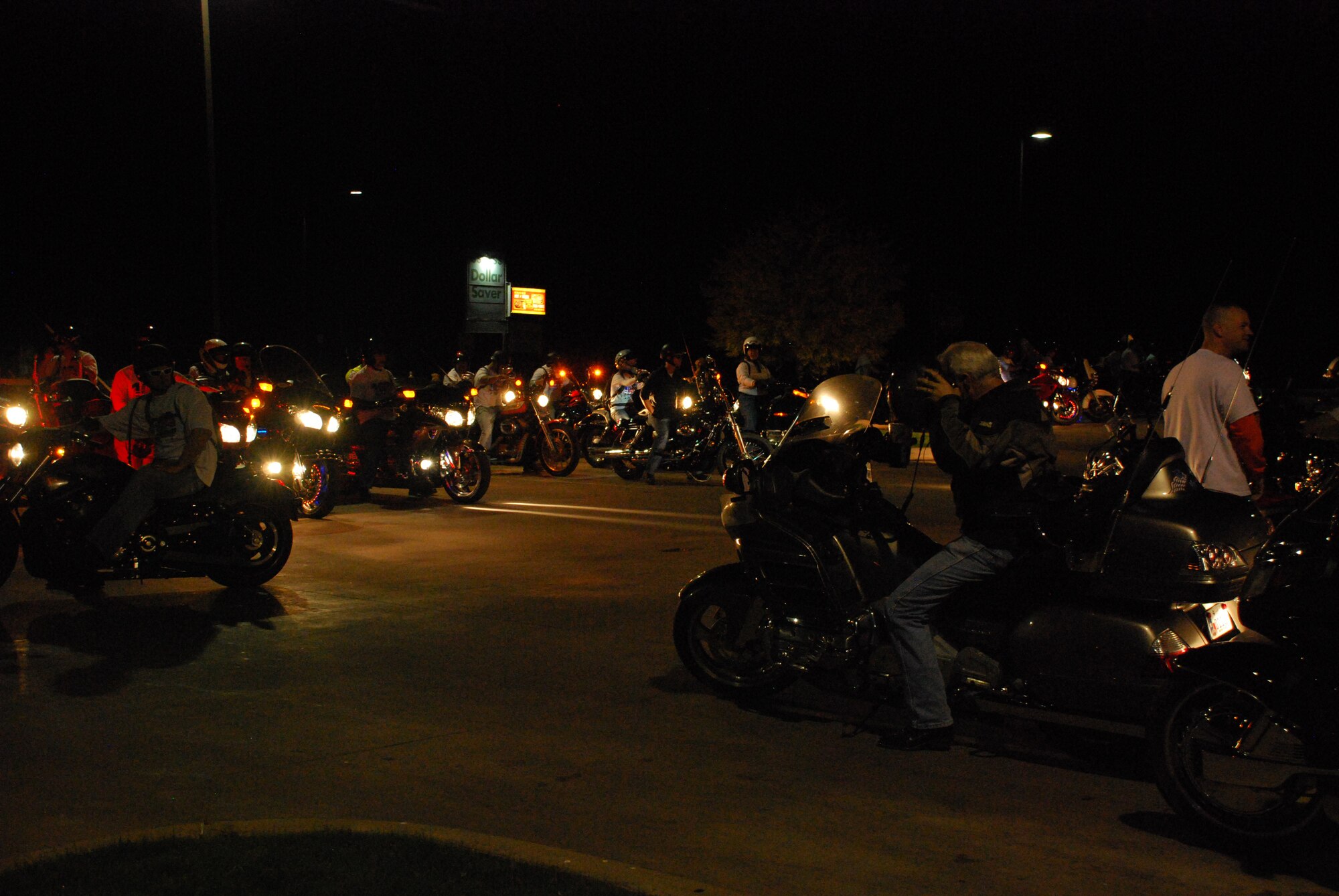 A team of 61 motorcycle riders under the direction of Sheppard Air Force Base's Lawrence Brown joined the Hotter'N Hell Hundred race as escorts for the bike racers Aug. 27. They provided an envelope of safety for the 25 mi, 100 km and 100 mi races.