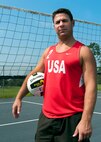 Tech. Sgt. David Dean, a reserve maintainer with the 919 Special Operations Wing, was one of four military members to represent the U.S. in the beach volleyball competition at the Conseil International Du Sport Militaire 2011 World Games in Brazil. (U.S. Air Force photo/Tech. Sgt. Cheryl Foster)
