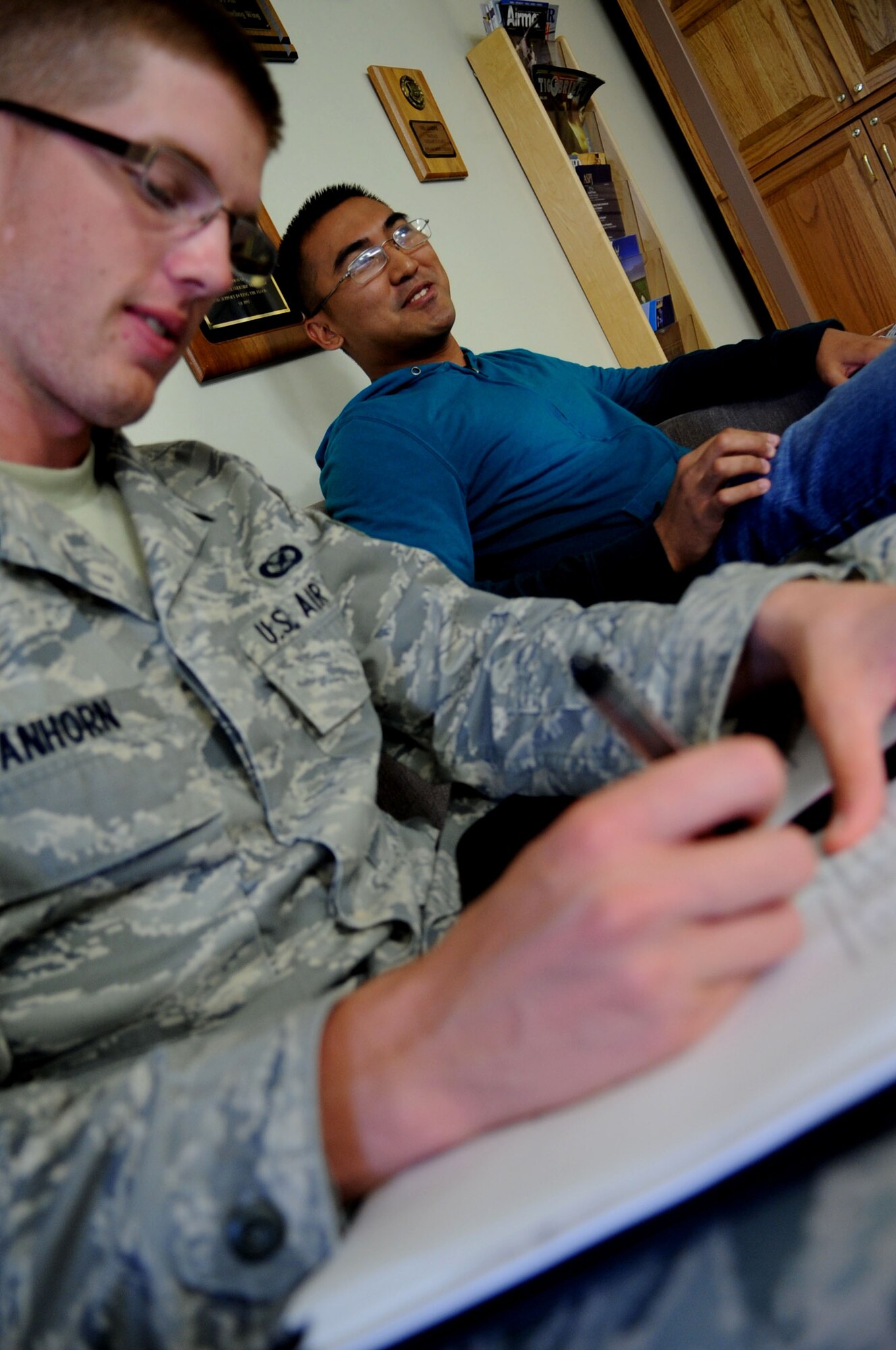 Senior Airman Michael Galapate, 319th Communications Squadron, is the Warrior of the Week for Sep. 1 through 8. Warrior of the Week recognizes everyday Airmen working their every day jobs. (U.S. Air Force photo/Senior Airman Amanda N. Stencil)