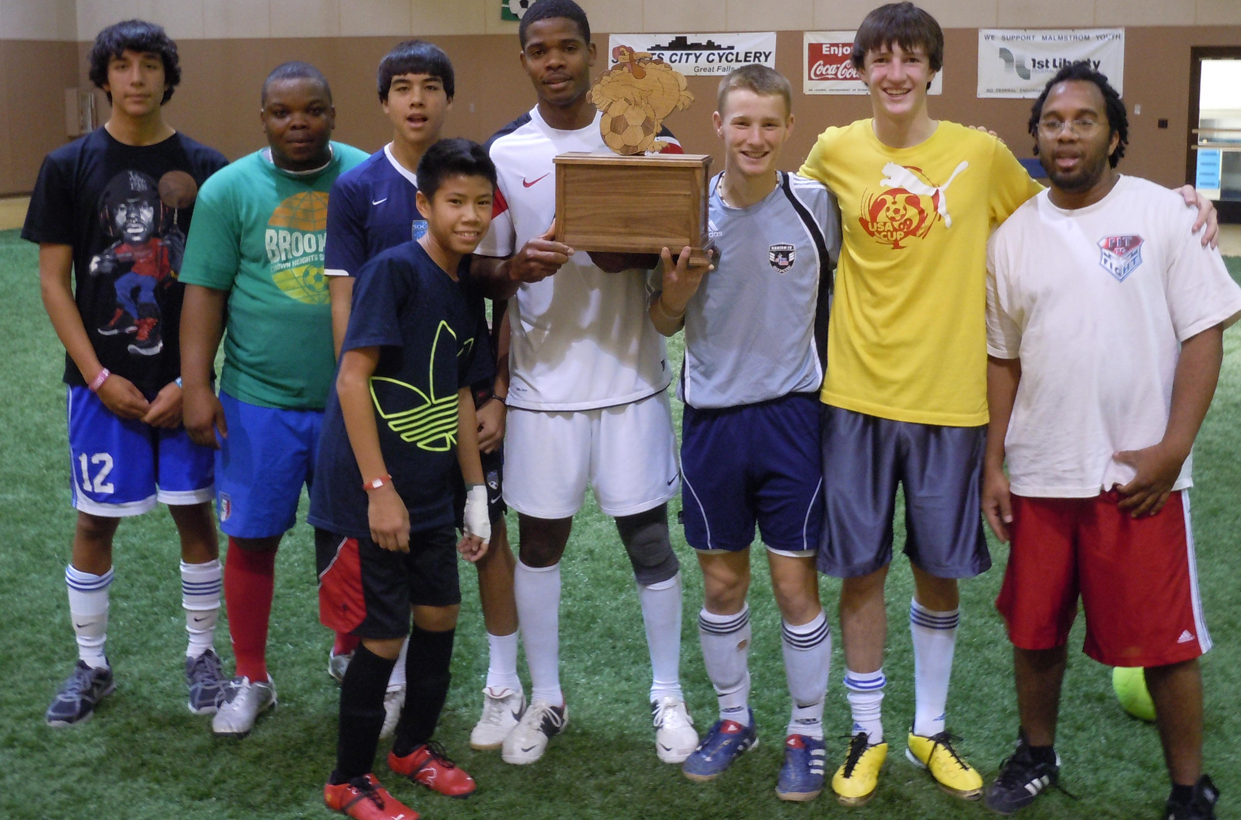 Team claims first Gobbler s Cup soccer prize Malmstrom Air Force Base Article Display
