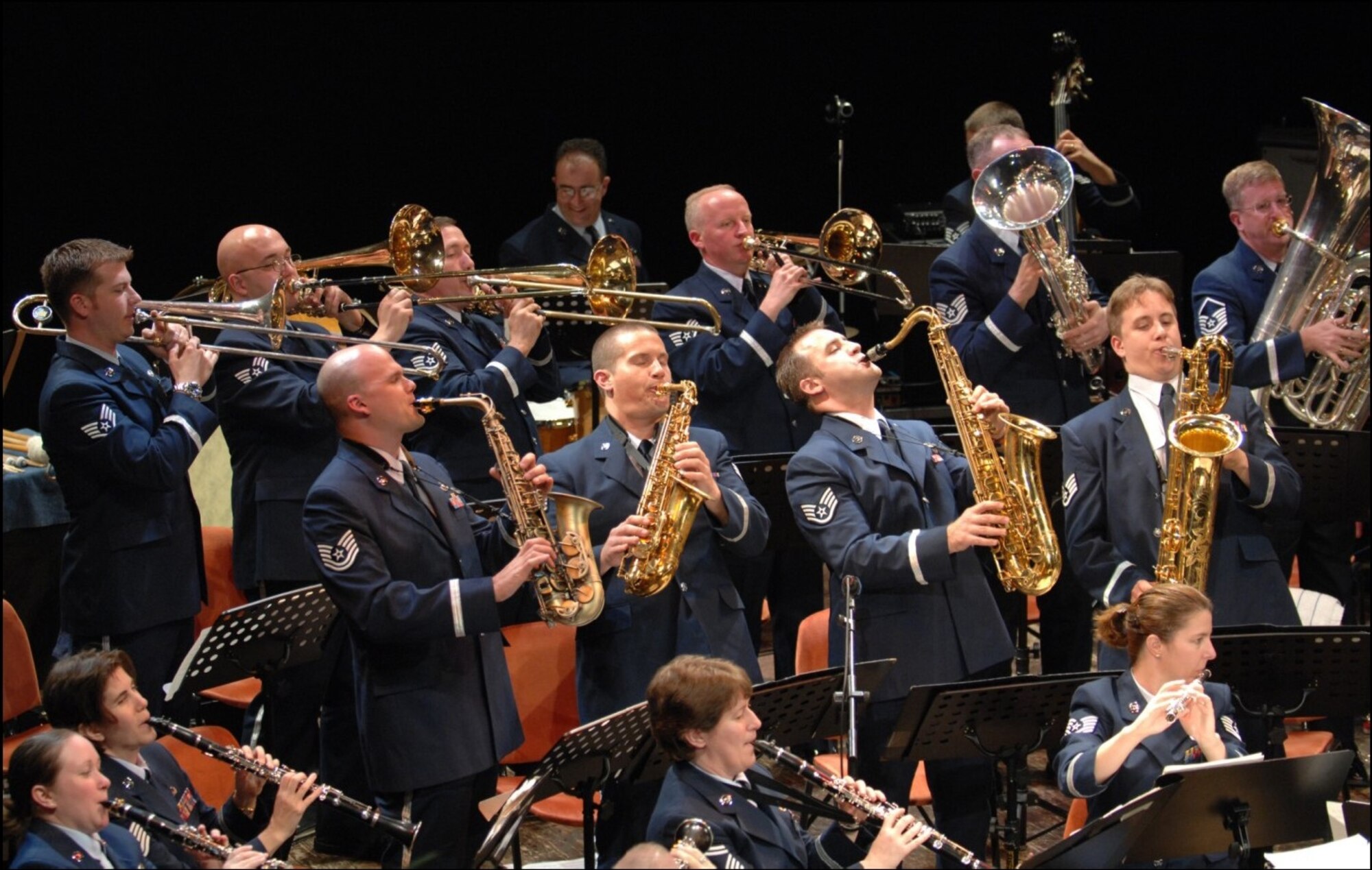 SPANGDAHLEM AIR BASE, Germany — The 47th U.S. Air Forces in Europe Band holiday concert in Bitburg takes place 8 p.m. Dec. 10 at the city’s Stadthalle or city hall. Tickets are 11 Euros for adults and 7 Euros for students and can be purchased now from the Bitburg Cultural Society at 06561-6001-220 or via http://www.ticket-regional.de. All proceeds from the concert pay for the cost of the concert hall, and excess funds are donated to a local charity. (Courtesy photo)