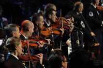 The U.S. Air Force Band’s Strolling Strings, perform “Feliz Navidad” Dec. 2 at the Daughters of the American Revolution Constitution Hall, Washington, D.C. This year’s “Celebrate me home” holiday concert also featured the Concert Band and Singing Sergeants ensembles in the free performance. (U.S. Air Force photo by Staff Sgt. Christopher Ruano)