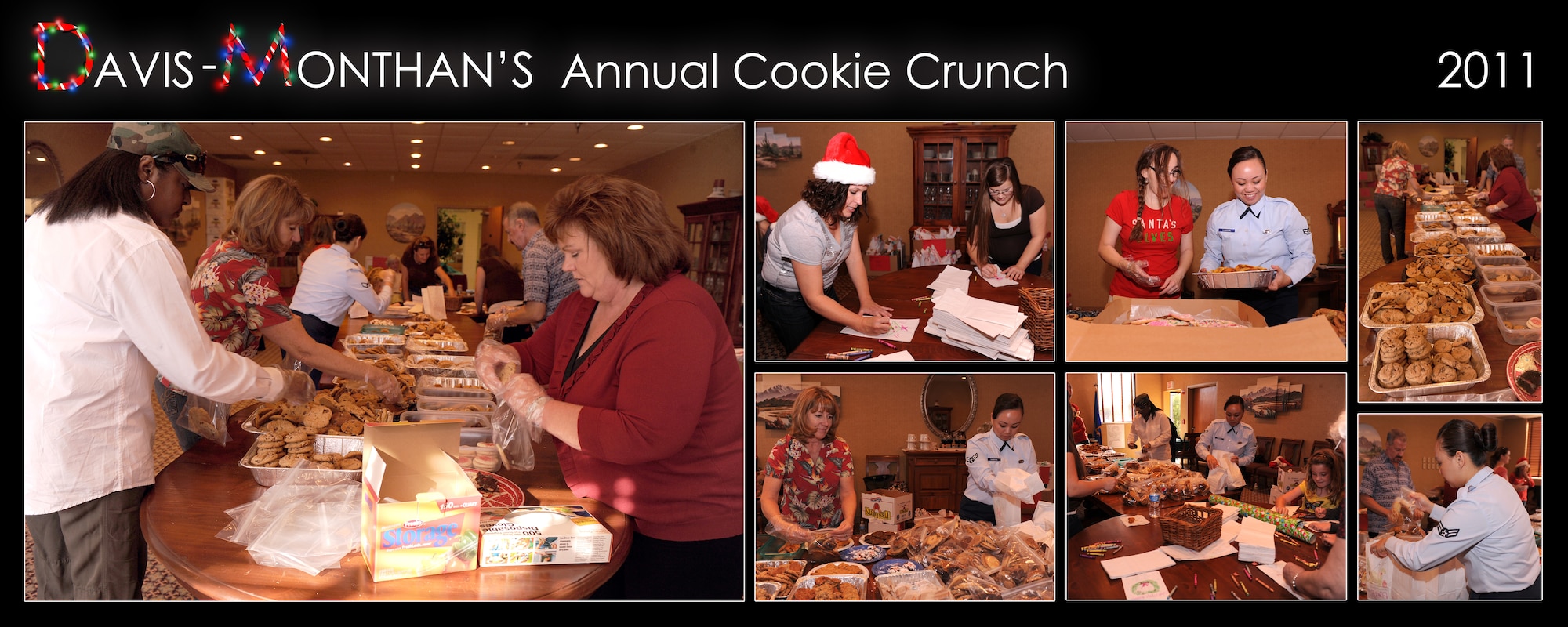 Cookie Crunch is an Airman morale program sponsored by the base each holiday season.  