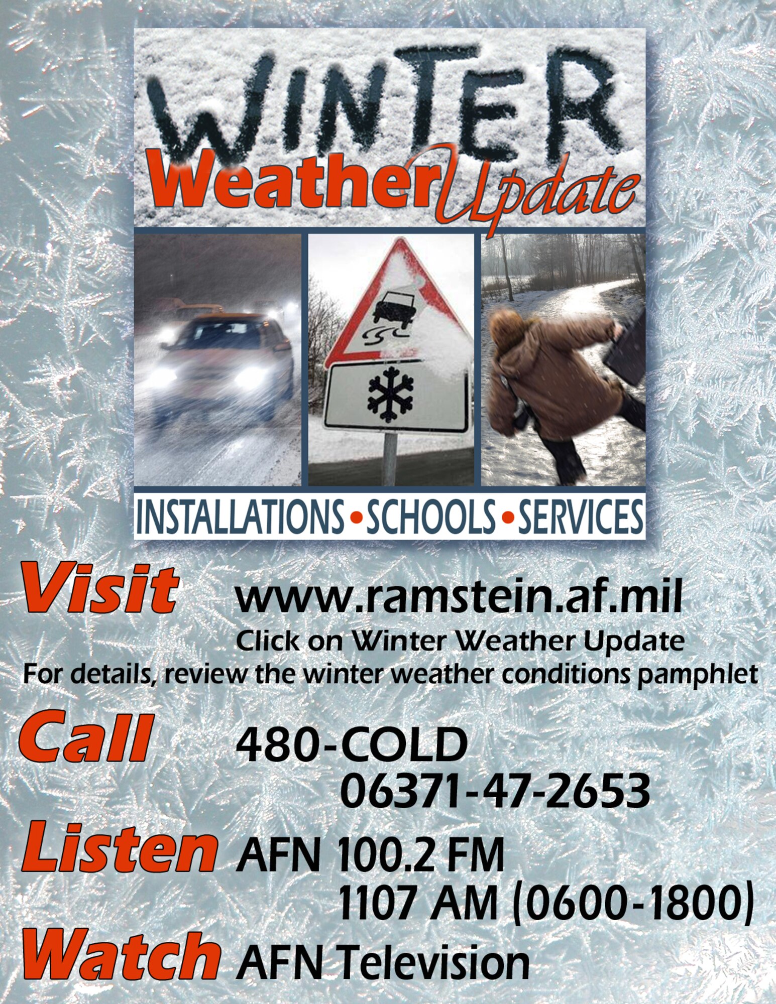 Keep posted about local winter regulations. (Graphic courtesy of Hans Roth)