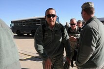 Members of the 134th Air Control Squadron returned home to McConnell Air Force Base, Kansas after a four month deployment to South West Asia. The airmen were greeted by hundreds of family, friends, and coworkers on November 18, 2011.
