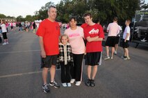 The Boales family, Brendan, Katelyn, Kari, and Chris, ran in the 2011 Susan G. Komen Race for the Cure. 