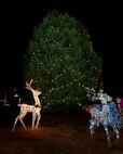 To kick off the holiday season, the Chaplains at 42 ABW held a tree lighting ceremony Thursday night, 1 Dec 2011 at Maxwell Air Force Base-Gunter Annex. Santa Claus attended the ceremony delighting all the children. Air Force photo/Donna L. Burnett)