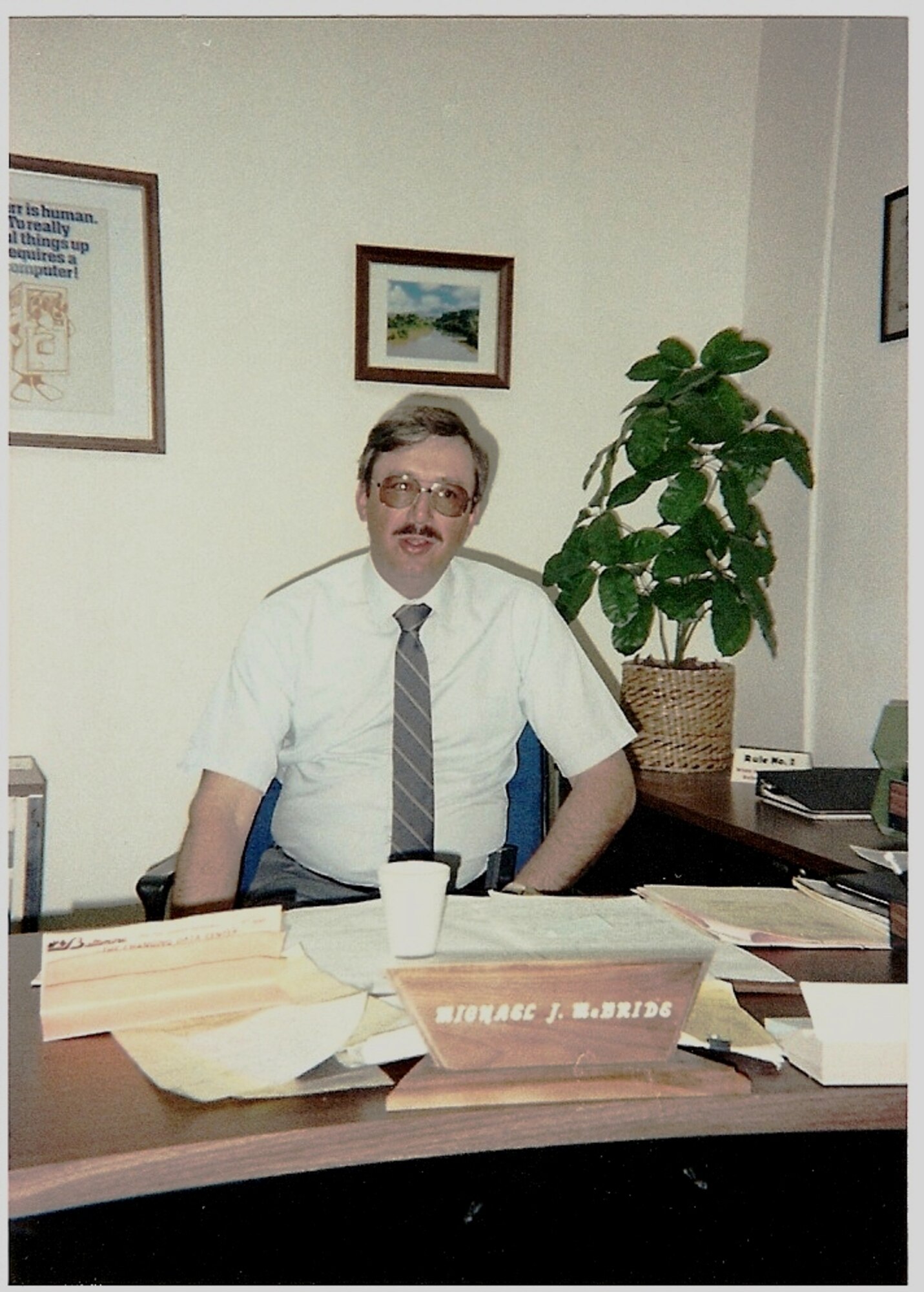 Mr. Michael McBride in 1980.  Courtesy Photo