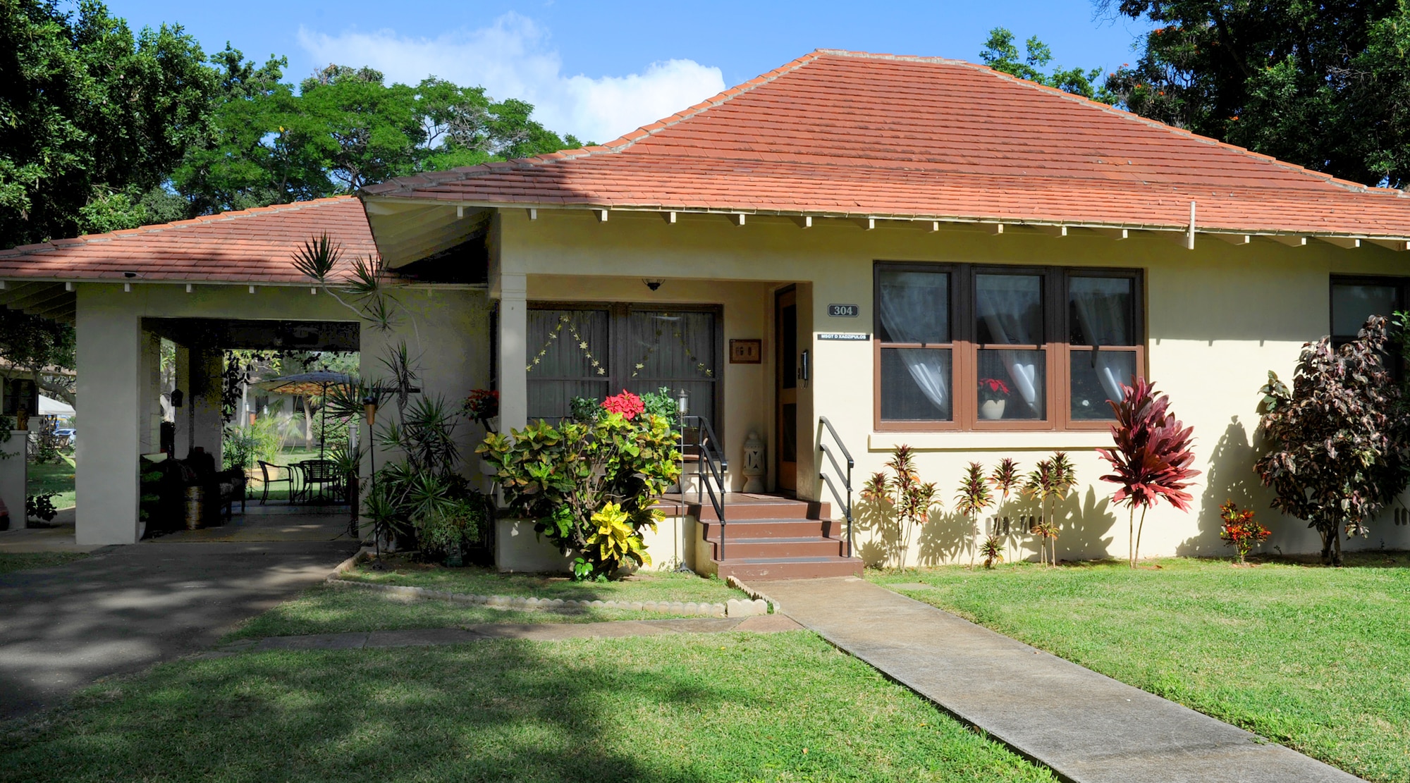 The former home of Hickam Field survivor siblings Larry Bush and Deloris Anderson, at Joint Base Pearl Harbor-Hickam, Dec. 5, 2011. As children of an Airman stationed at Hickam Field, the siblings who were only 5- and 8-, were home Dec. 7. 1941 and survived the sudden attacks by the Japanese. The siblings visited the base where 70 years ago they survived, ahead of the 70th Anniversary commemoration of the attacks on U.S. military forces stationed at Oahu.  (U.S. Air Force photo/Tech. Sgt. Jerome S. Tayborn/Released)