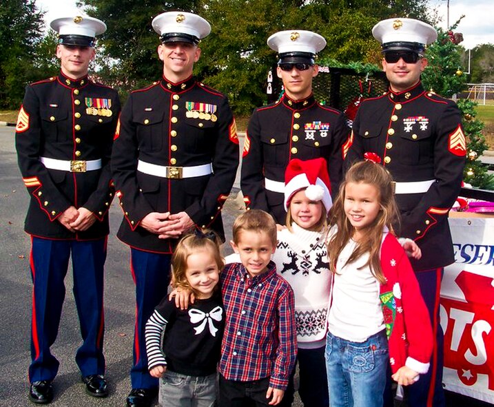 The local Marine Toys for Tots collected more than 13,000 toys for emerald coast children last year.  Marines of the Marine Fighter Attack Training Squadron 501 and Navy EOD school are collecting toys again this year.  (Courtesy photo)